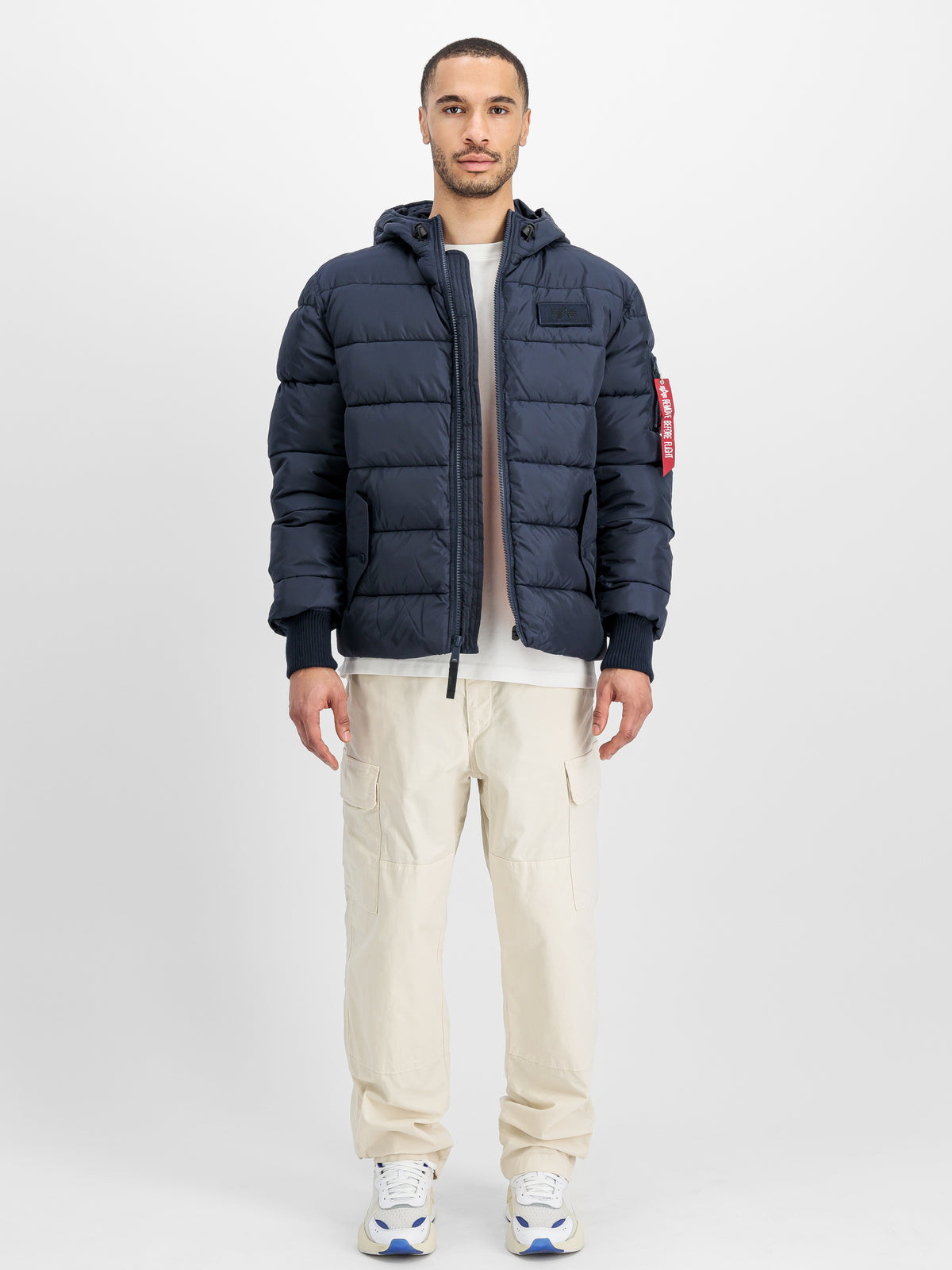 Hooded Puffer Faux Down Winter Jacket