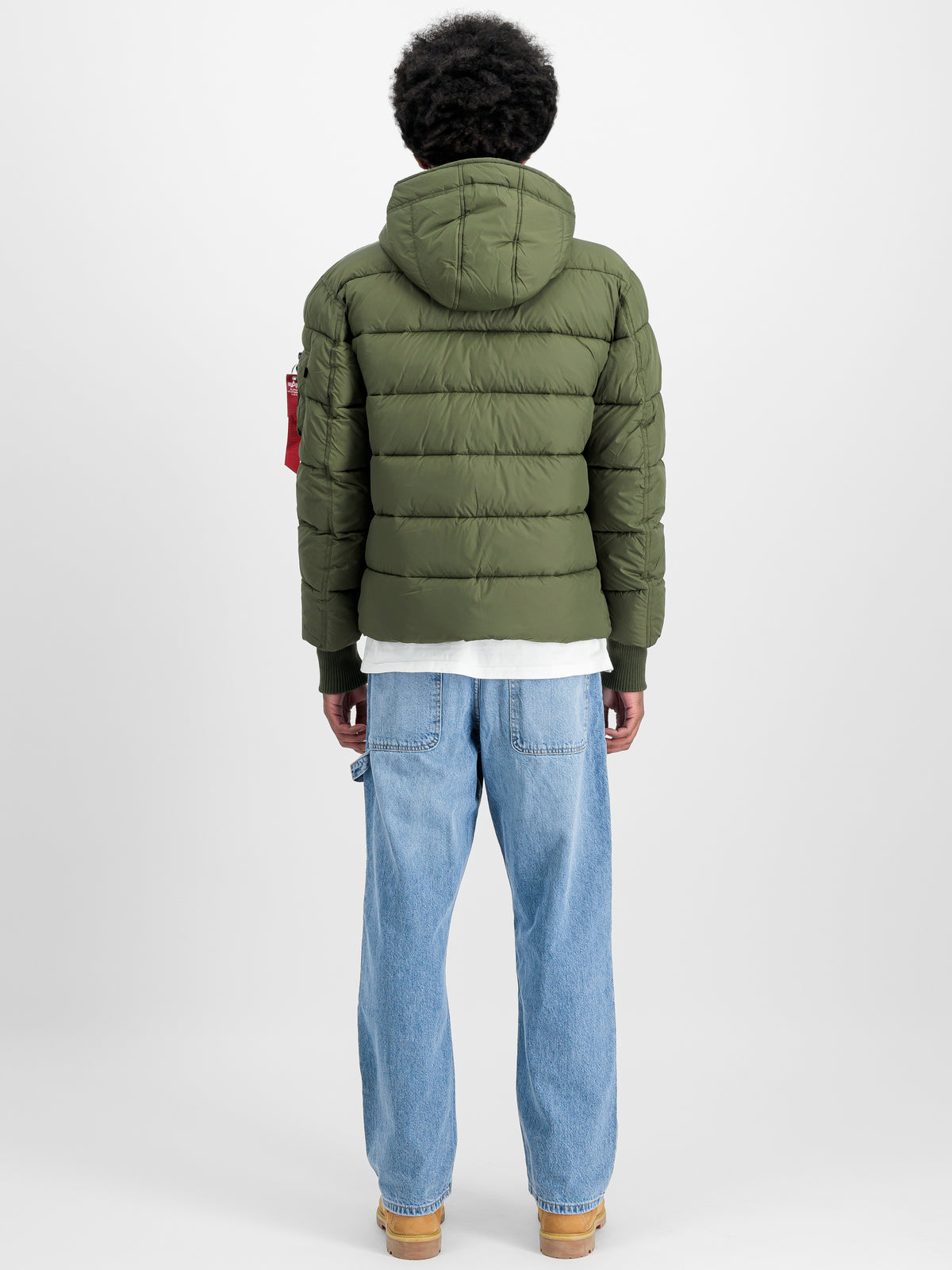 Hooded Puffer Faux Down Winter Jacket
