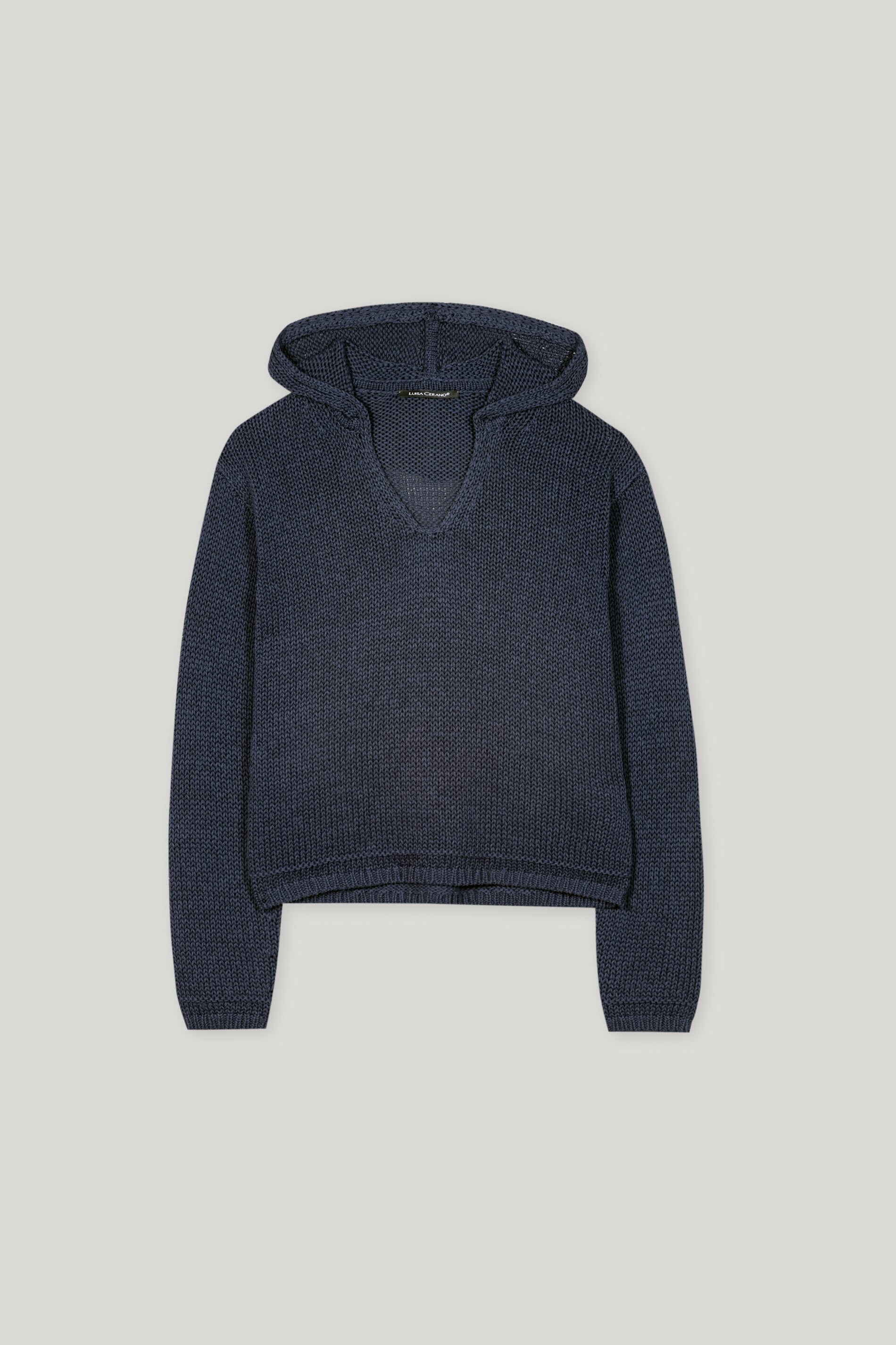 Hoodie aus Leinen-Mix
