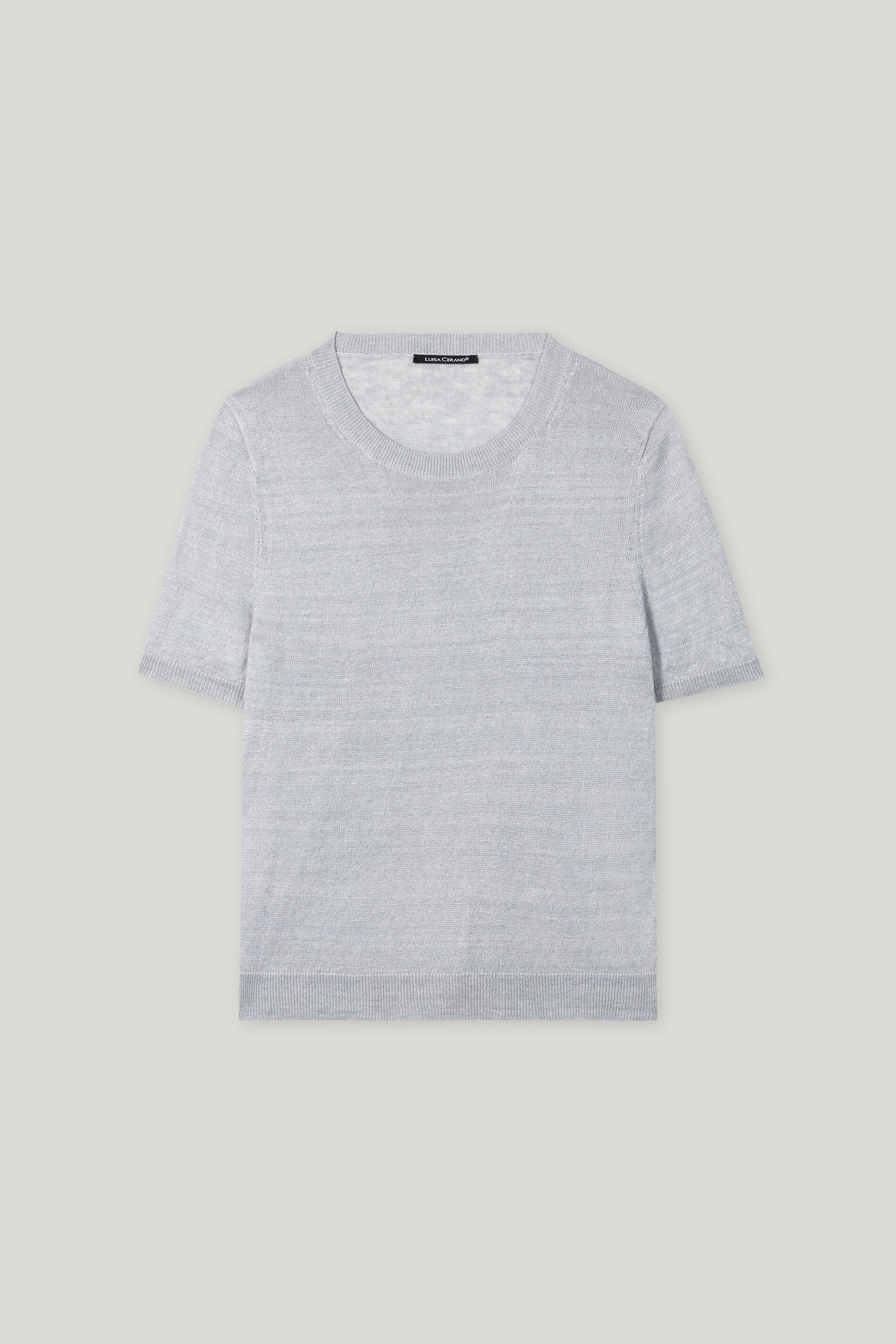 Halbarm-Leinen-Pullover