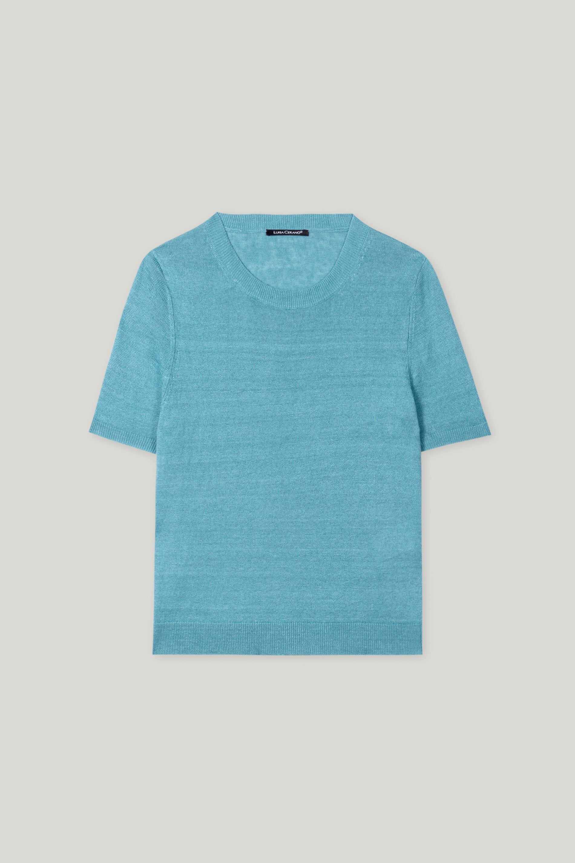 Halbarm-Leinen-Pullover