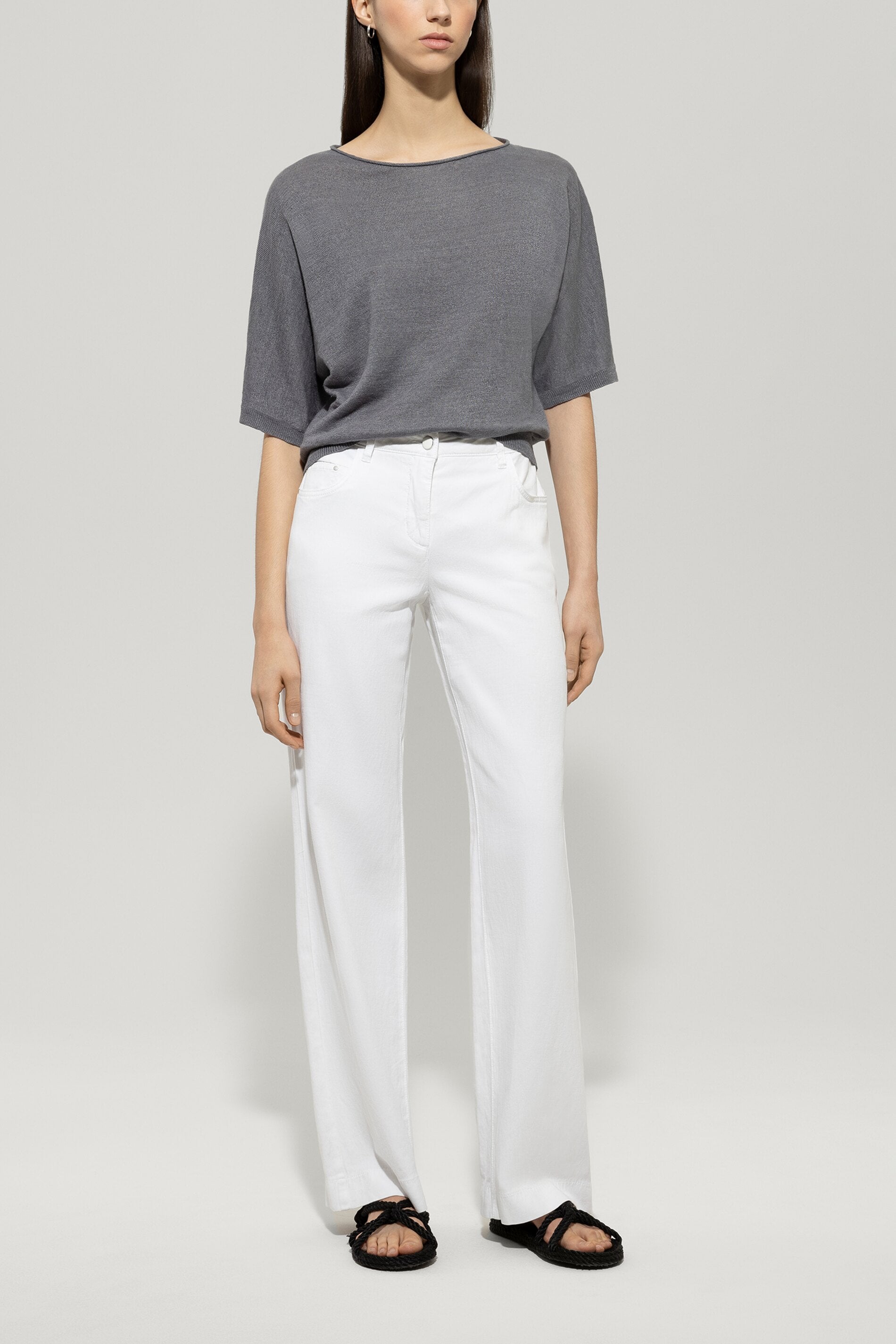 Leinen-Pullover
