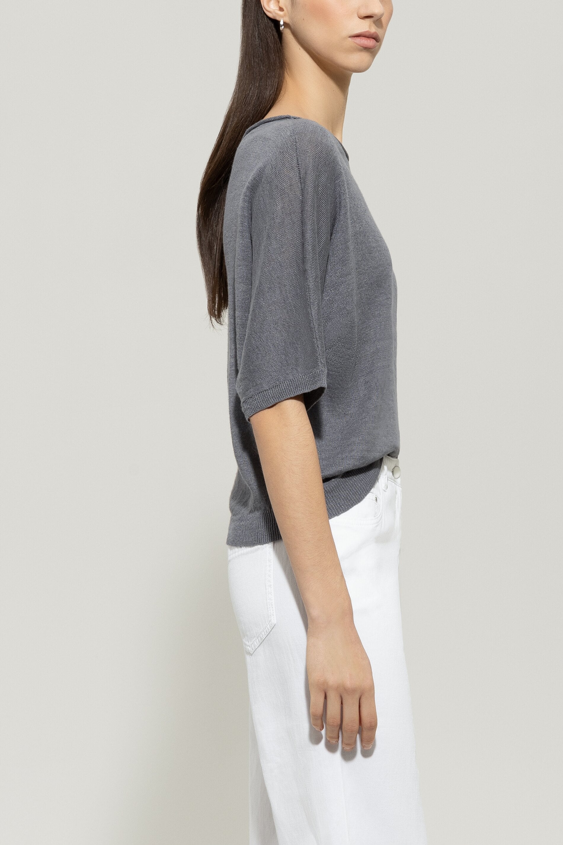 Leinen-Pullover