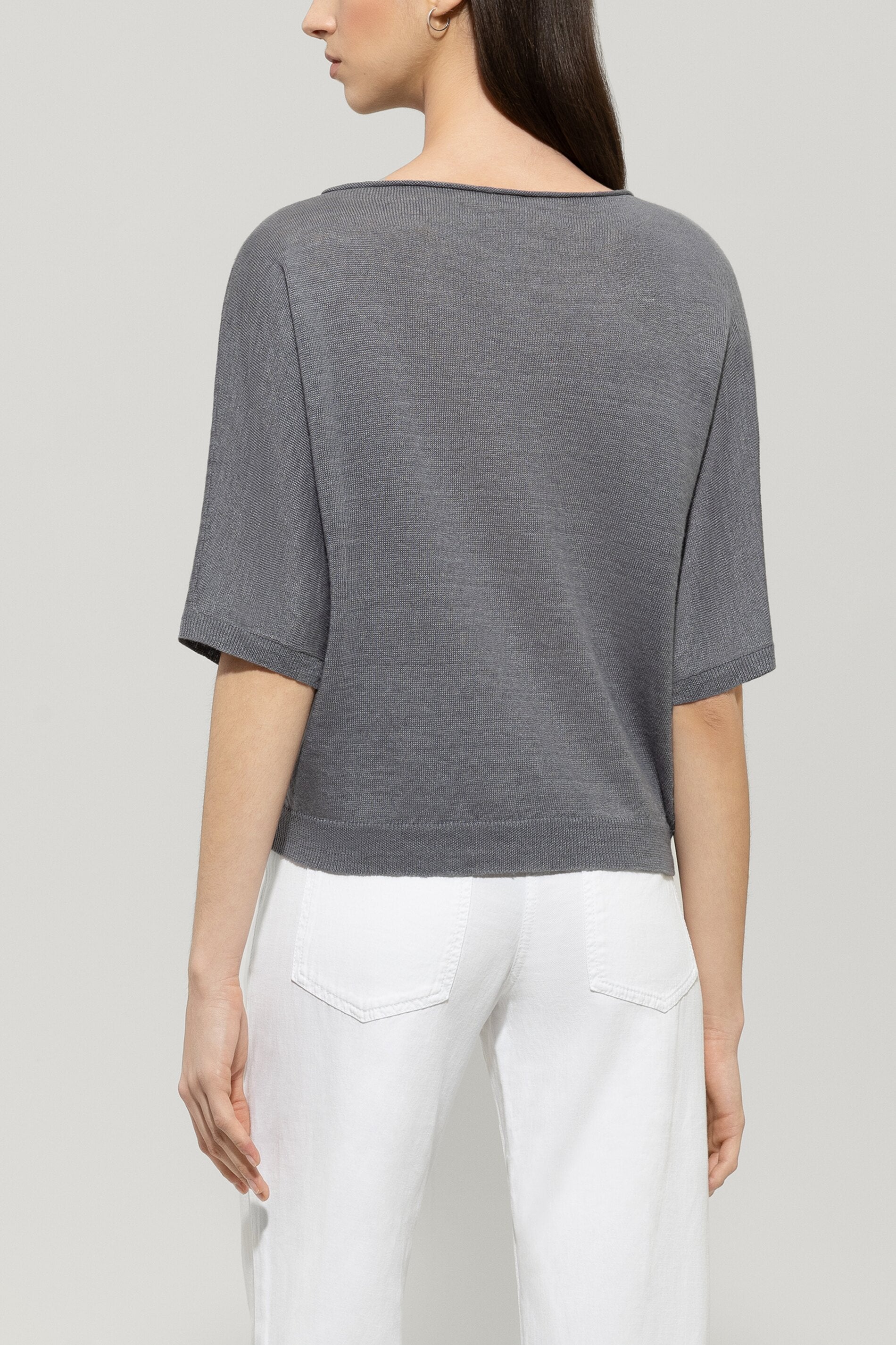 Leinen-Pullover