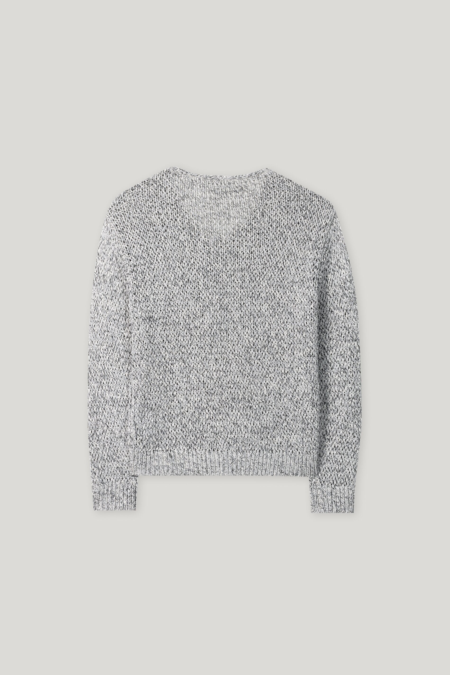 V-Neck-Pulli aus Baumwoll-Mix