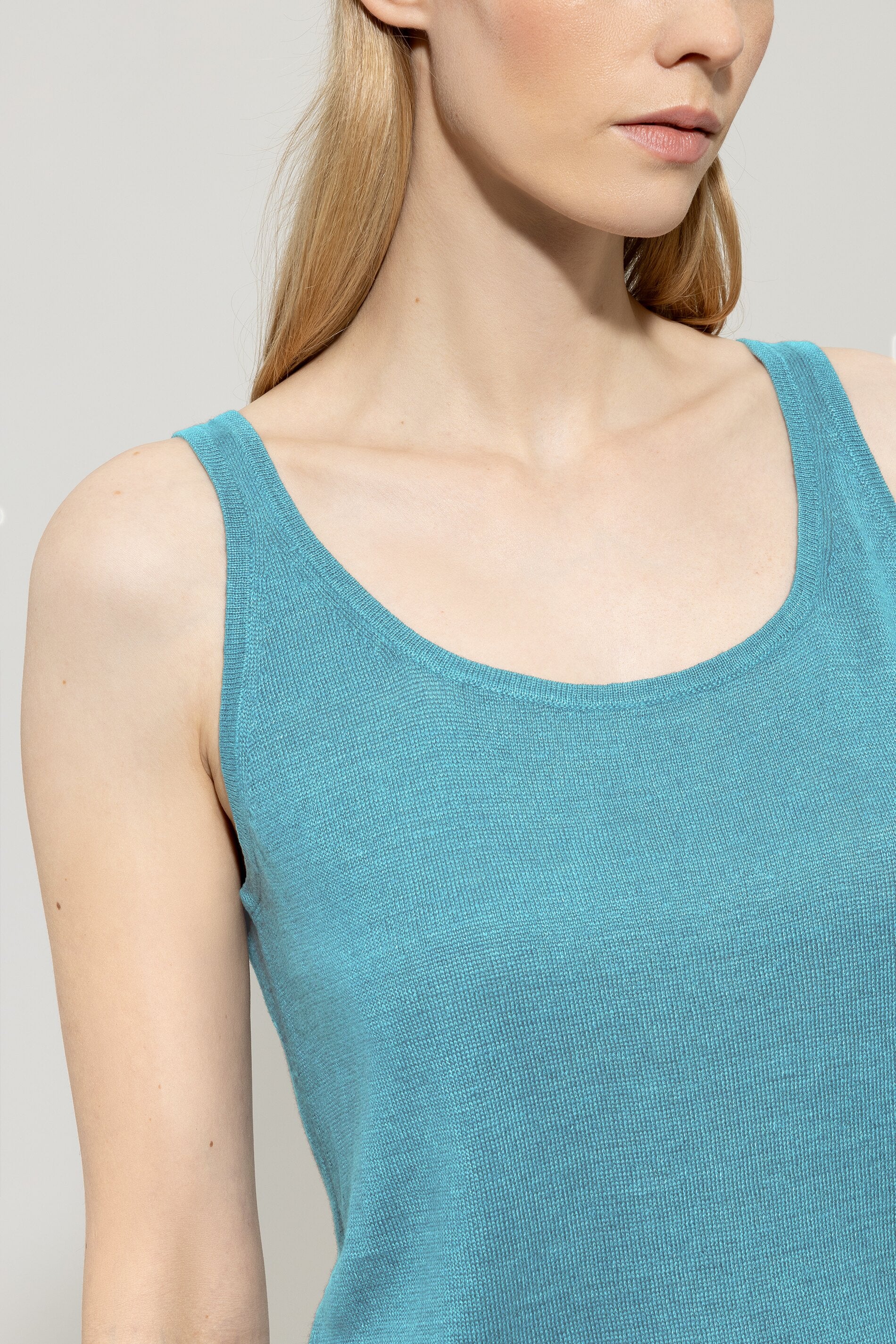 Leinen-Stricktop