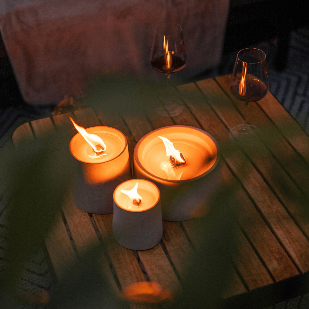 Manubeton-Dauerfeuer CLARUS (3er Set)-Kerze-Black-Deal-Outlet-by-ARCHIVIST