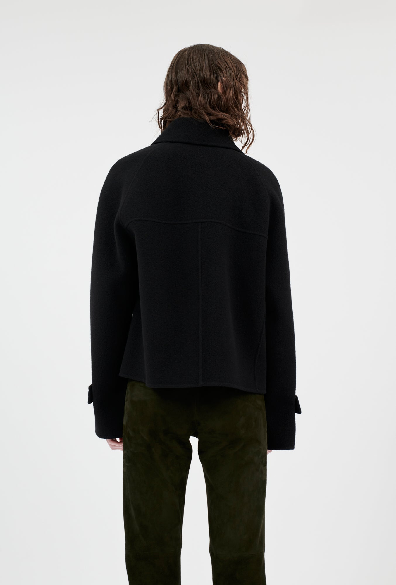 Spongy Double Face Jacke, Jet Black-Jacken & Mäntel-Odeeh-OUTLET-ARCHIVIST-ARCHIVE-SALE