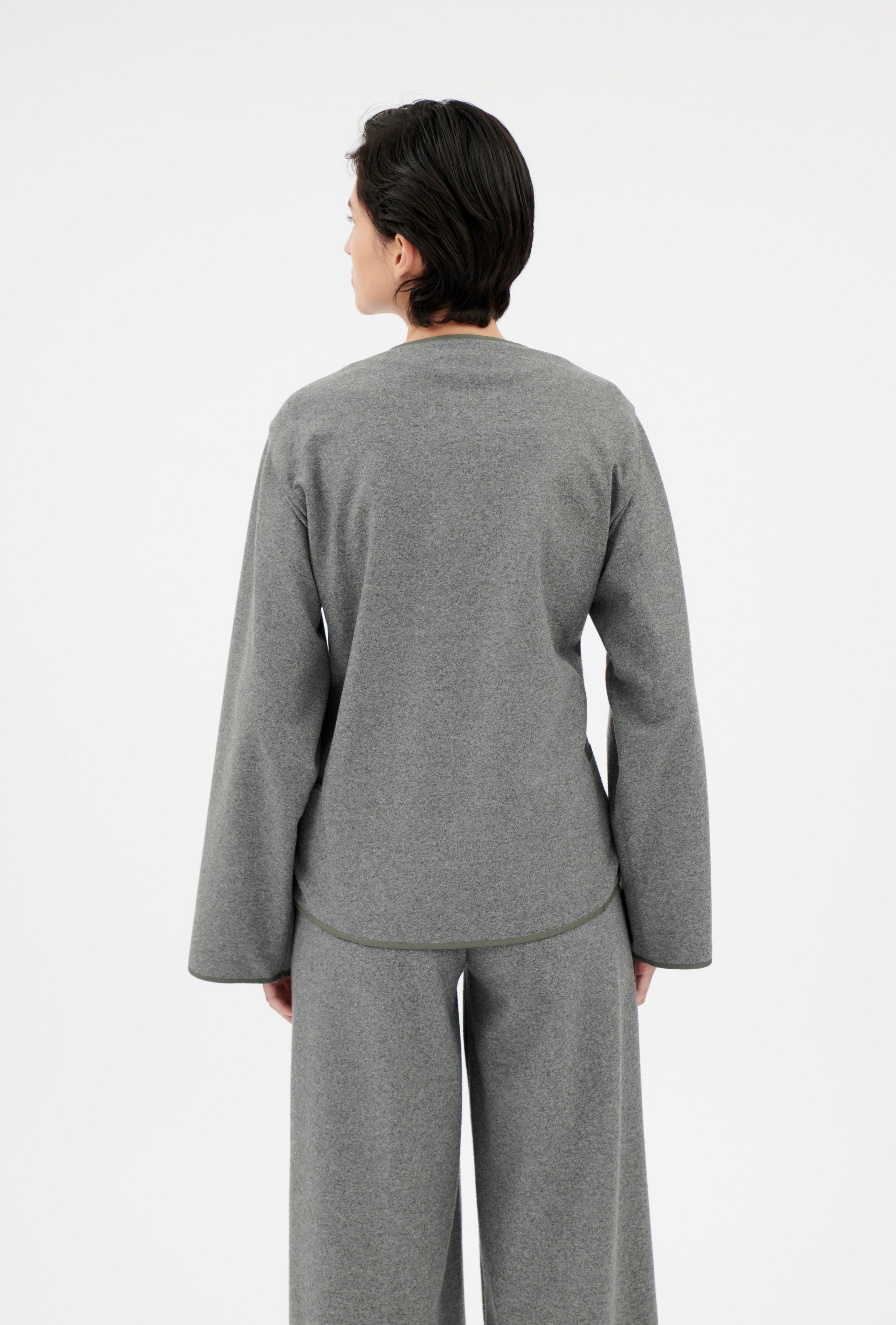 Flannel Jersey Jacke, Light Flannel-Jacken & Mäntel-Odeeh-OUTLET-ARCHIVIST-ARCHIVE-SALE