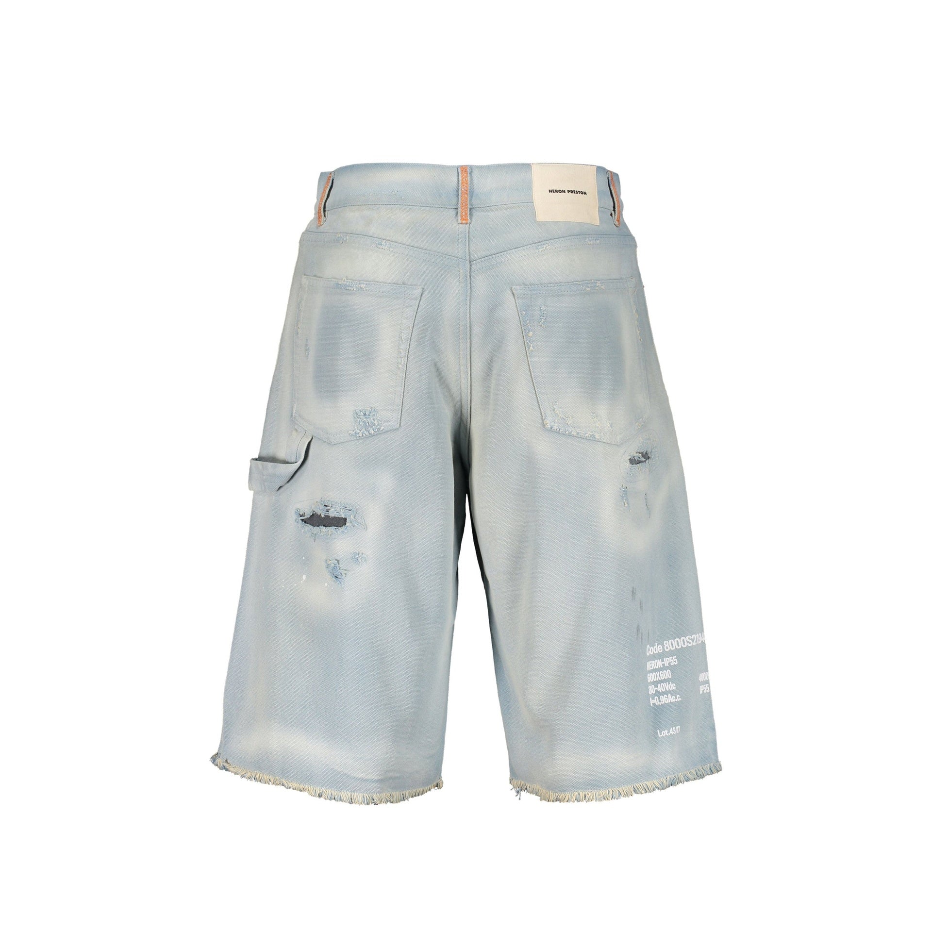 Heron Preston-Heron Preston Denim Shorts-MEN CLOTHING-Black-Deal-Outlet-by-ARCHIVIST