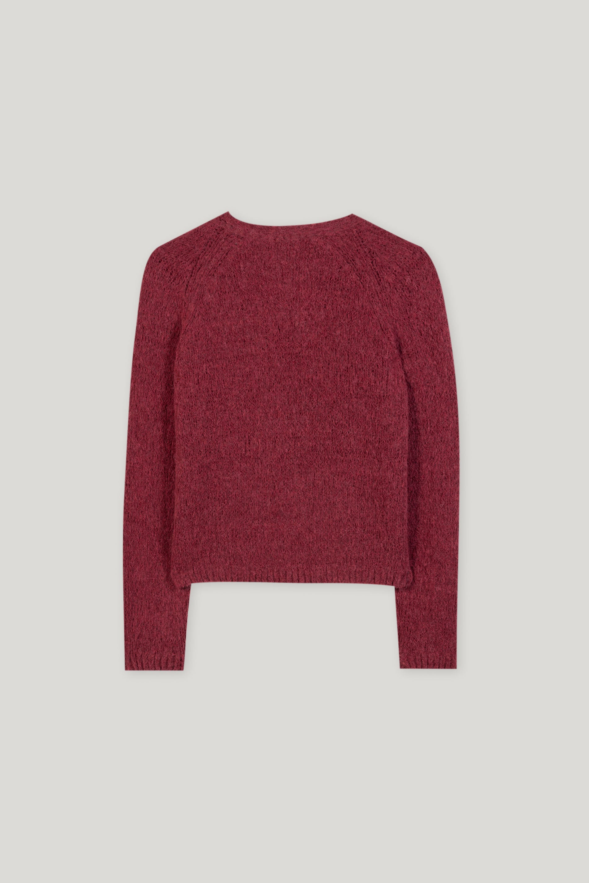 V-Pullover aus Alpaka-Mix