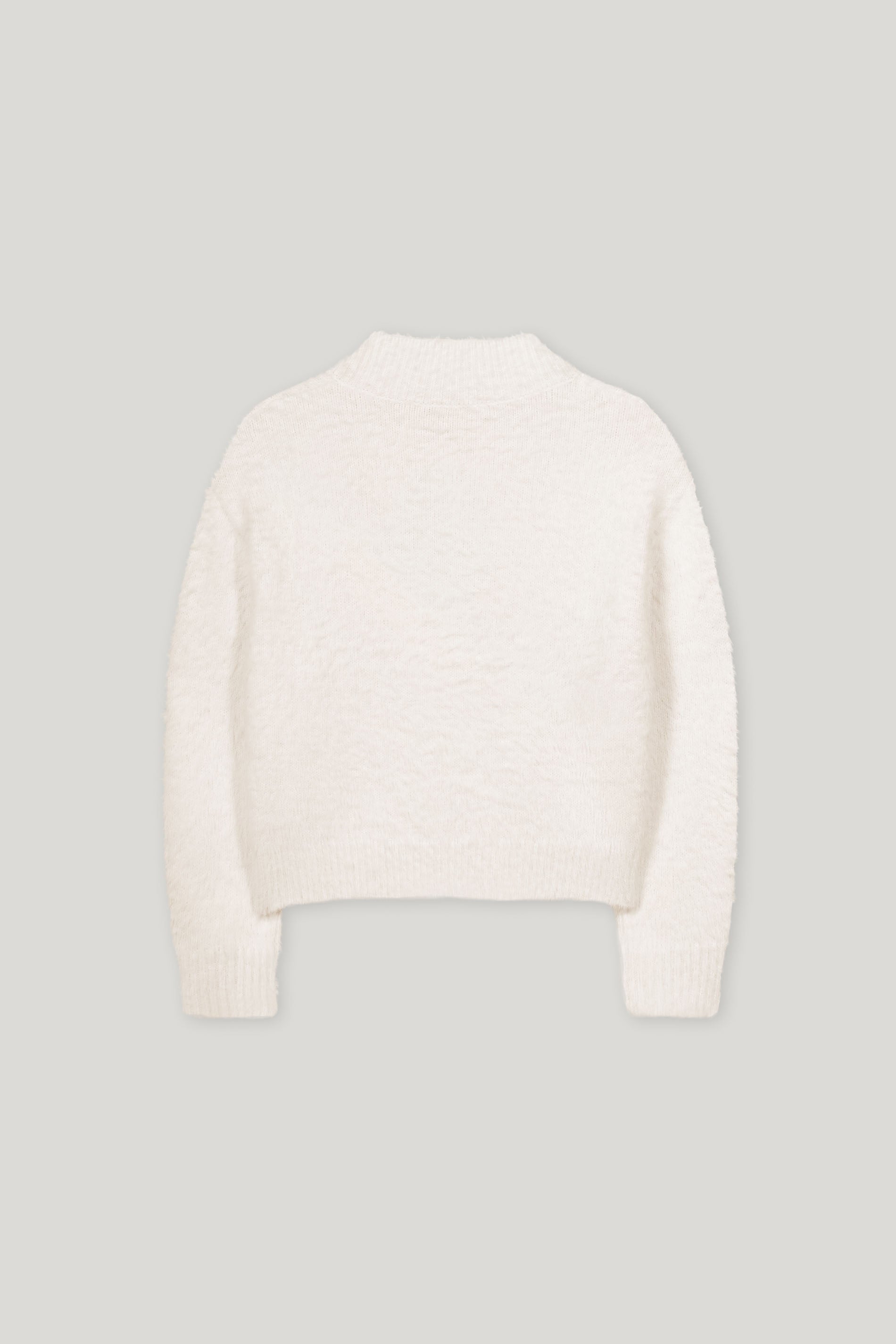 V-Pullover aus Woll-Mix