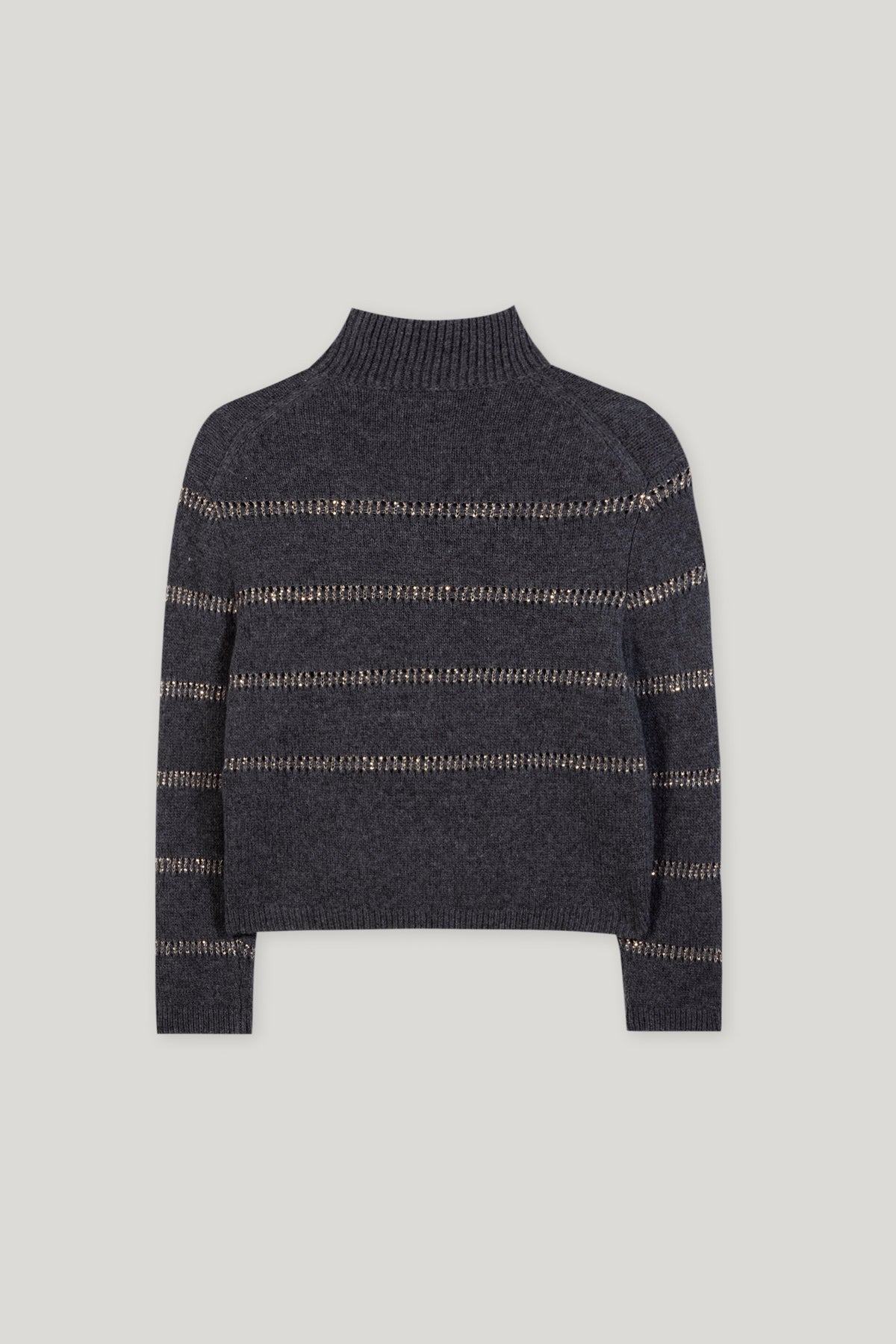 Streifen-Pulli aus Alpaka-Mix