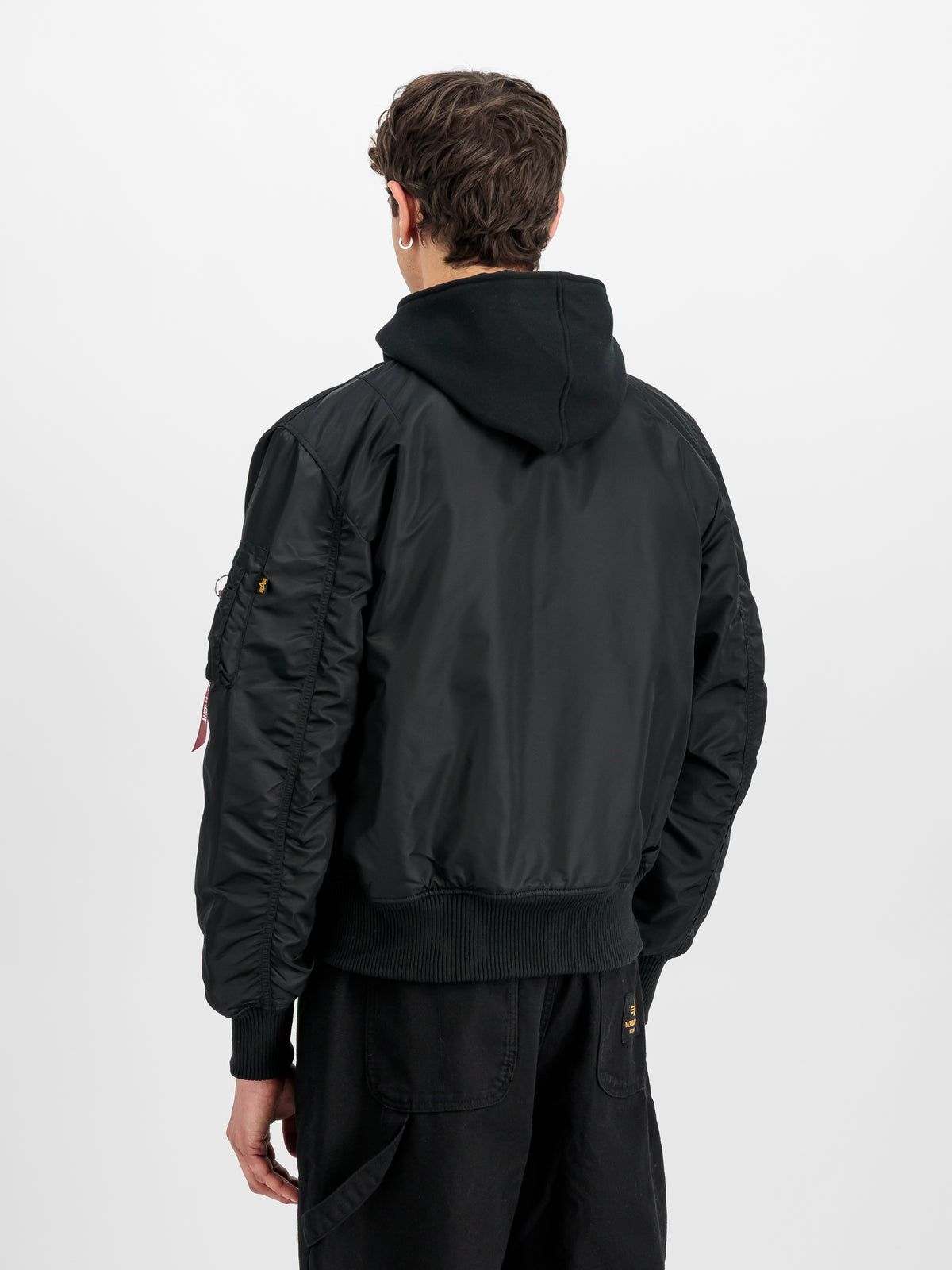 MA-1 D-Tec Sleeve Embroidery Slim Bomber Jacket