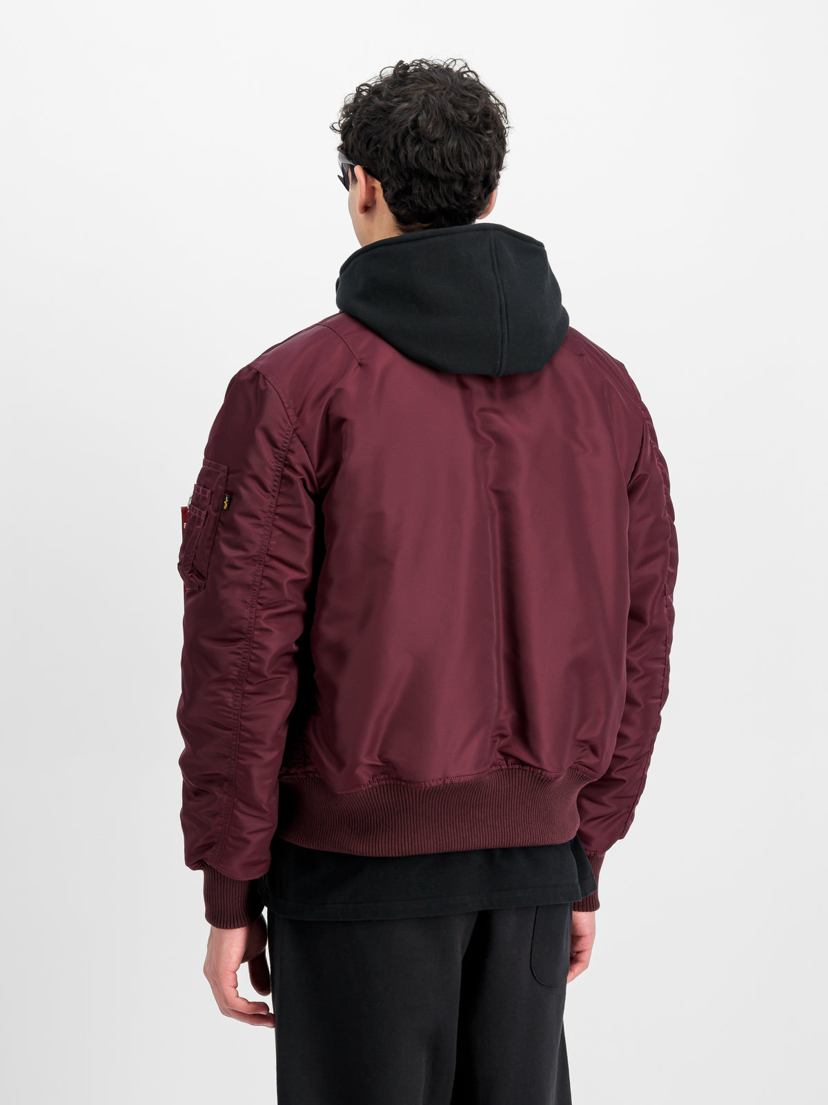 MA-1 D-Tec Sleeve Embroidery Slim Bomber Jacket