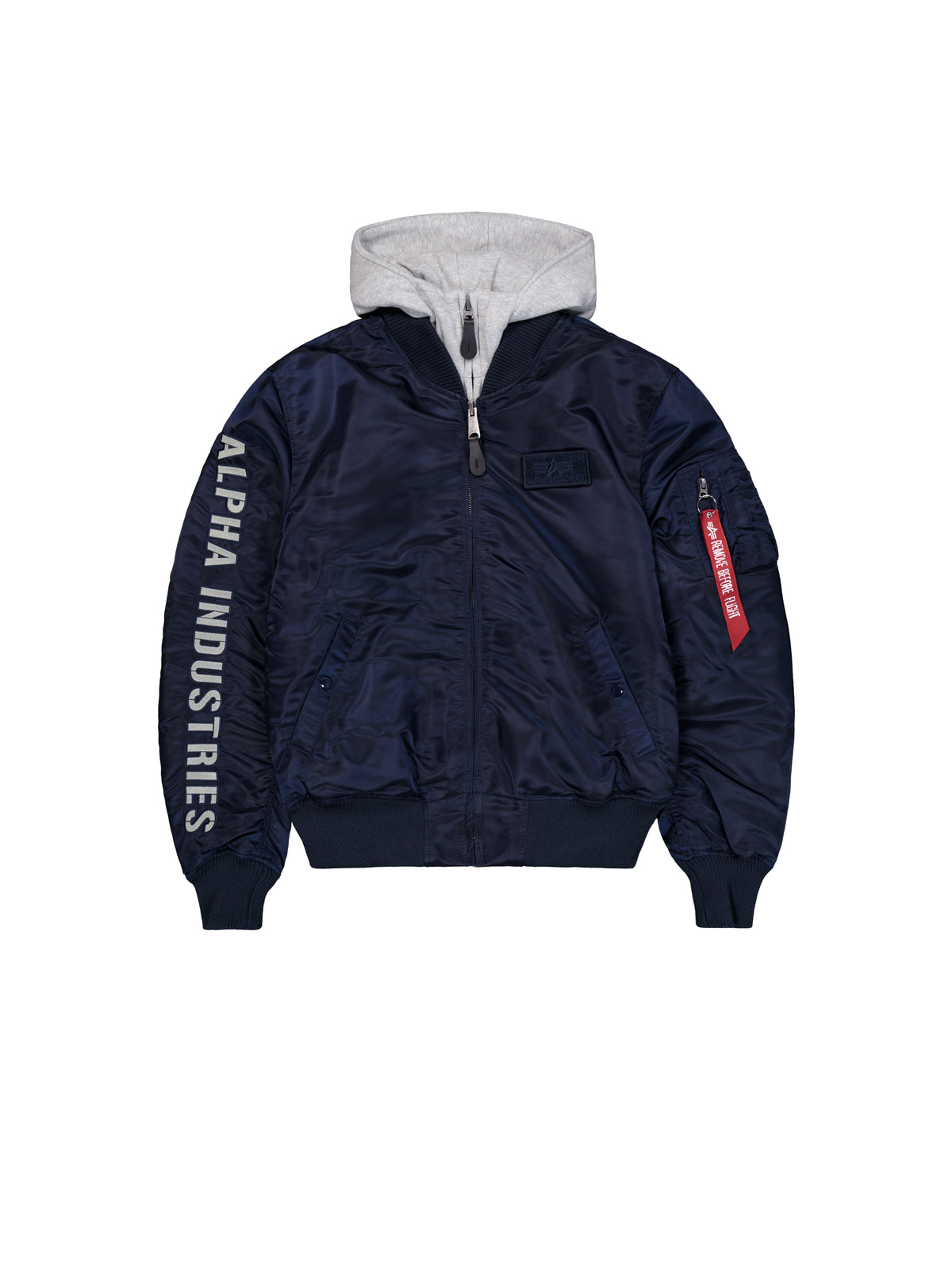 MA-1 D-Tec Sleeve Embroidery Slim Bomber Jacket