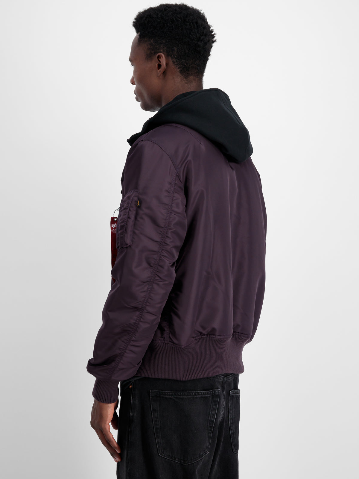 MA-1 D-Tec Sleeve Embroidery Slim Bomber Jacket