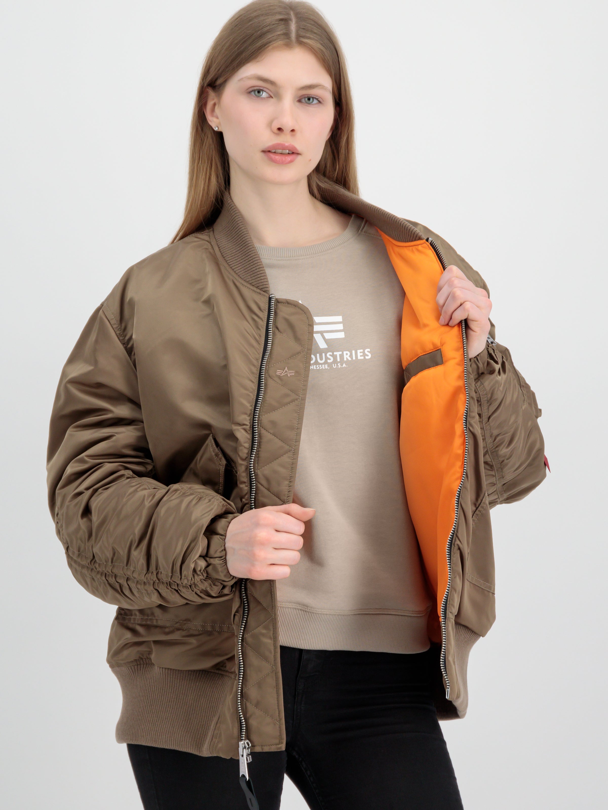 CWU MA-1 No Cords Bomber Jacket Women-Jacken & Mäntel-Alpha Industries-OUTLET-ARCHIVIST-ARCHIVE-SALE
