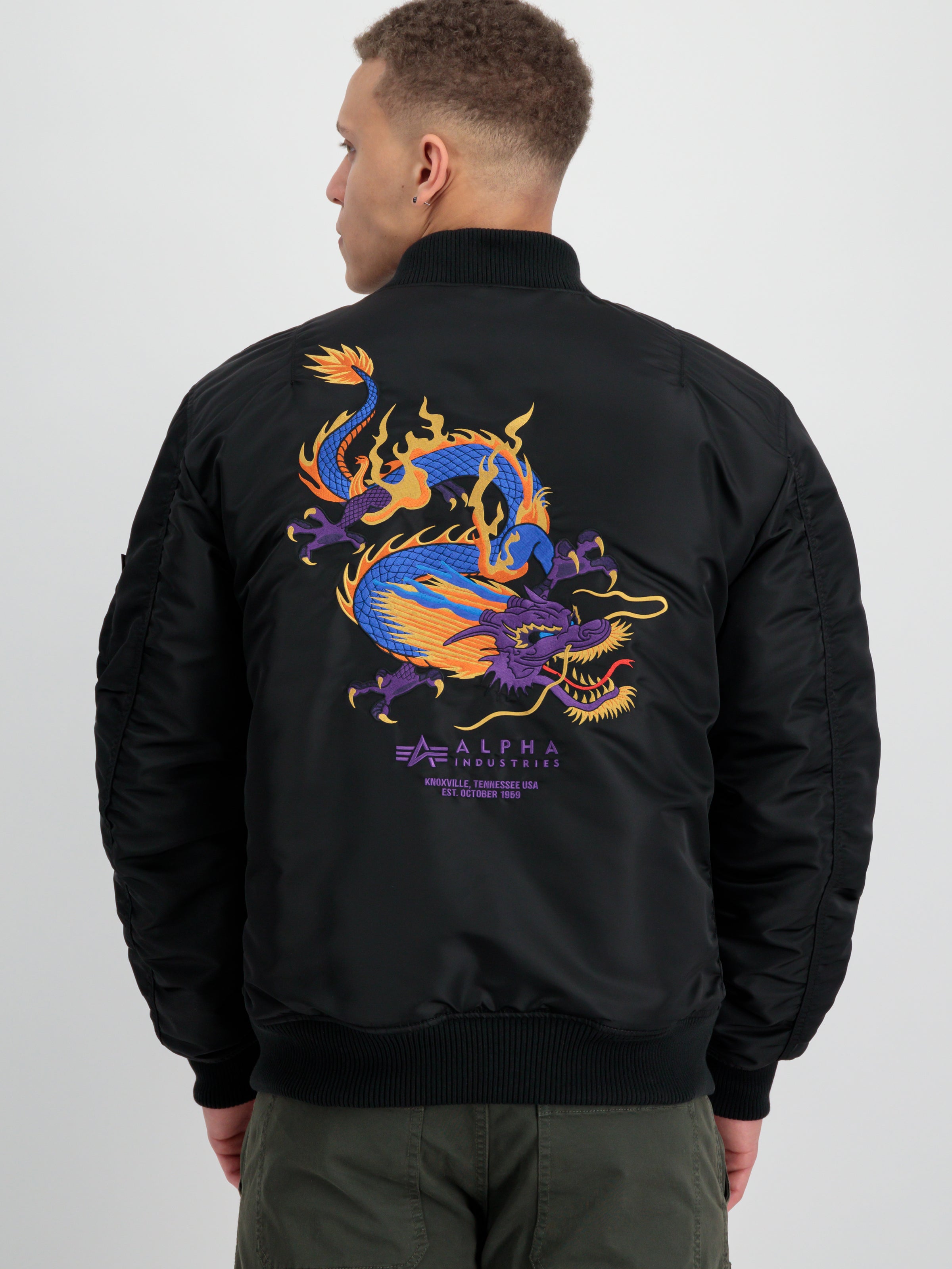 MA-1 Dragon Embroidery Bomber Jacket
