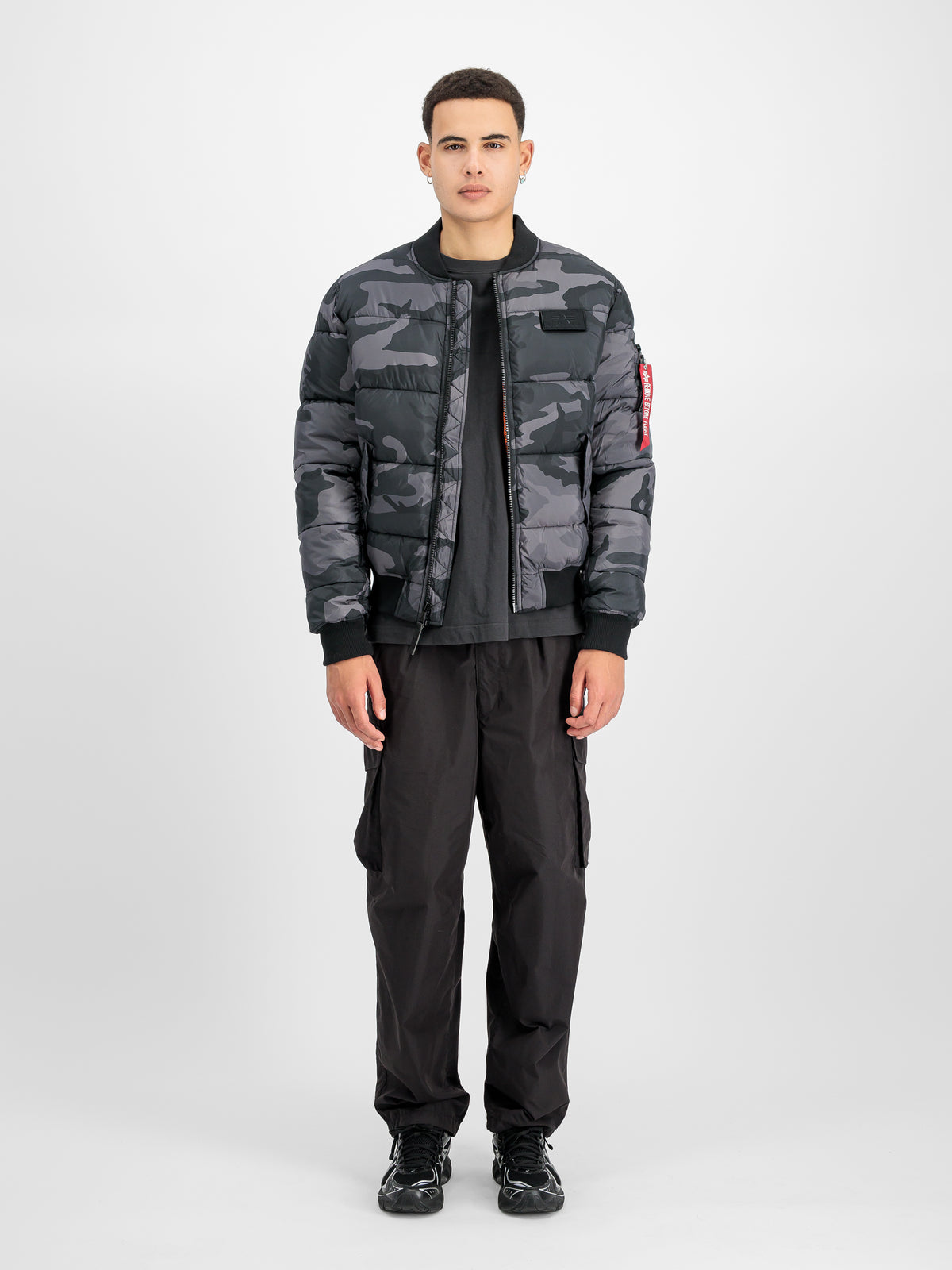 MA-1 Puffer Bomber Camo Bomber Jacket