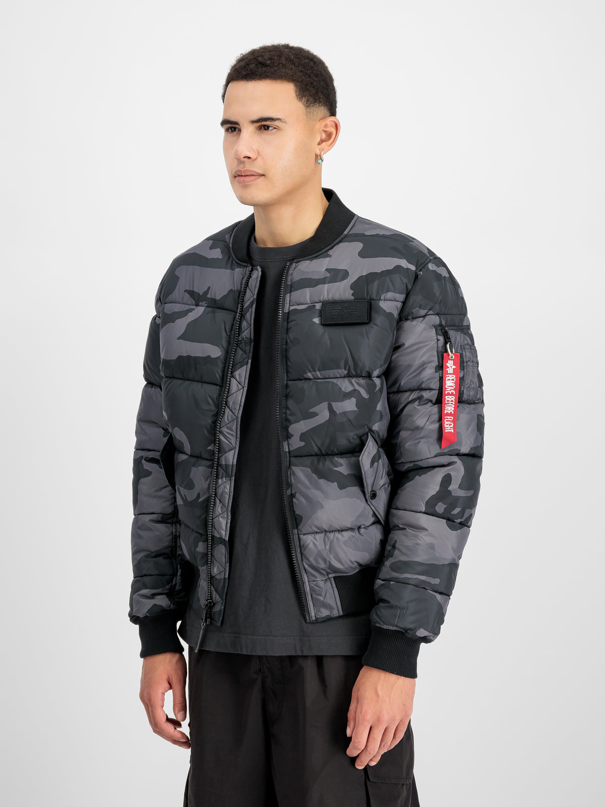 MA-1 Puffer Bomber Camo Bomber Jacket