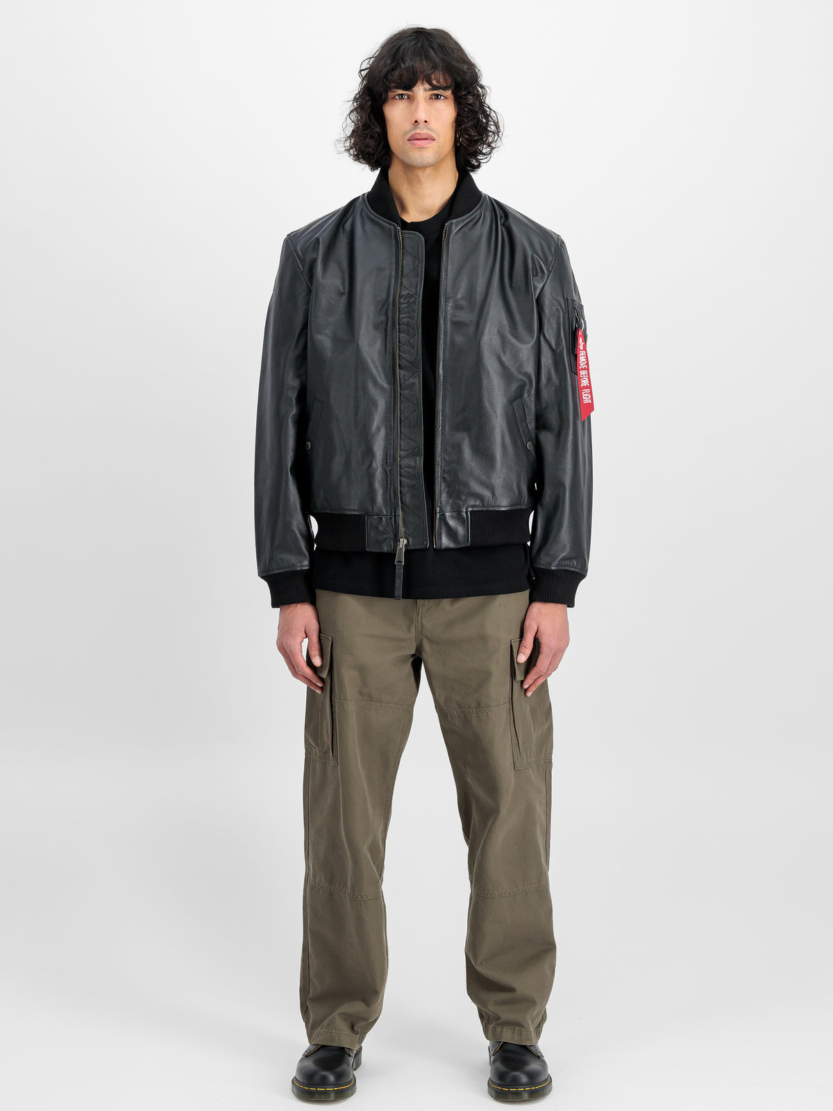 MA-1 Leather LF Bomber Jacket