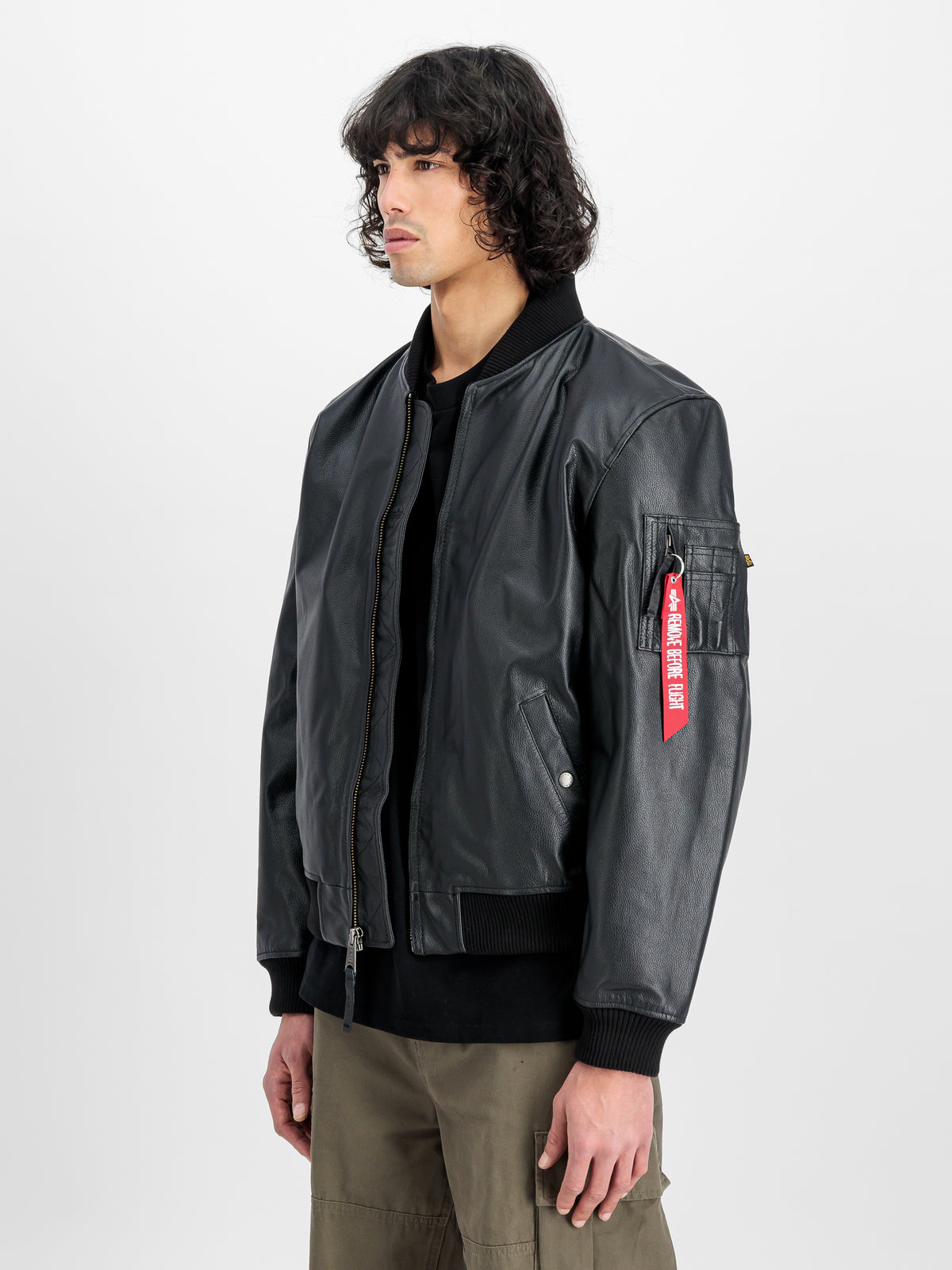 MA-1 Leather LF Bomber Jacket