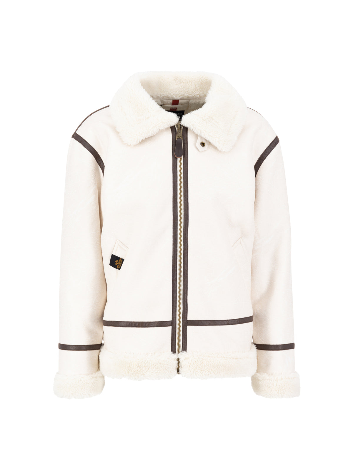 B-3 Faux Leather Bomber Jacket