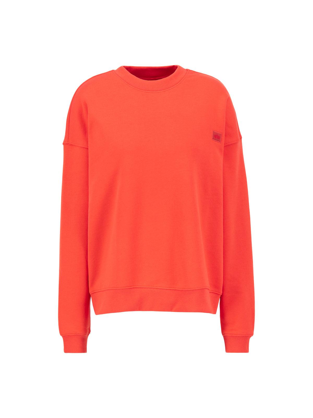 Alpha Essentials Rubber Logo Oversized Sweatshirt Women