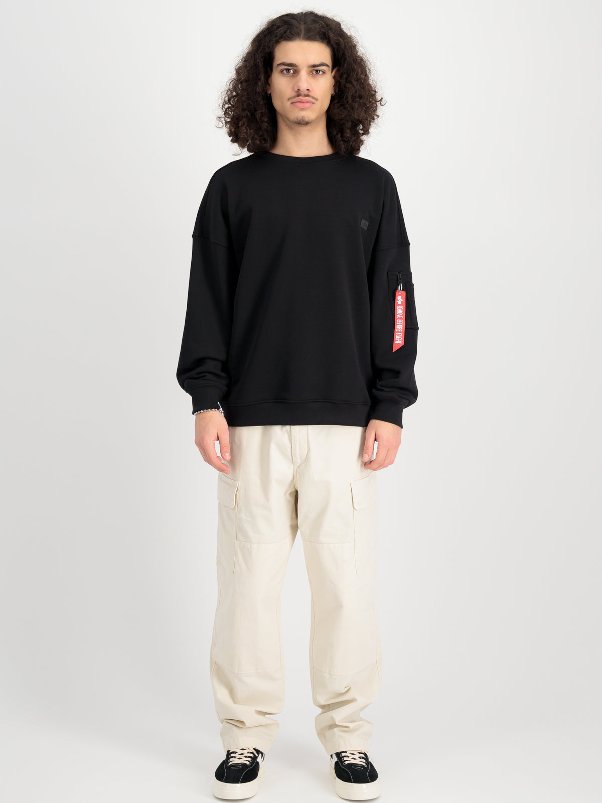 Alpha Essentials Rubber Logo Sweatshirt