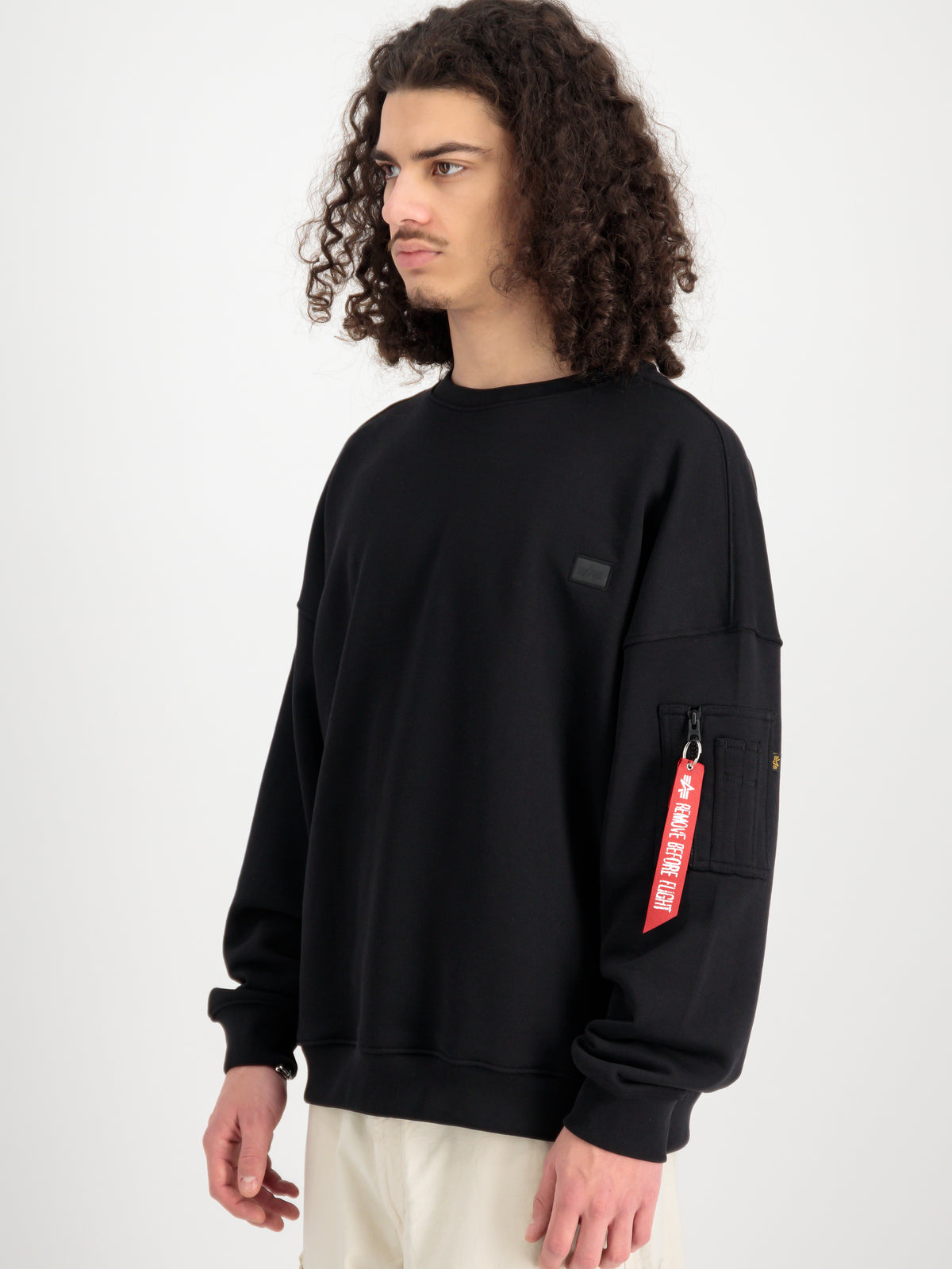 Alpha Essentials Rubber Logo Sweatshirt