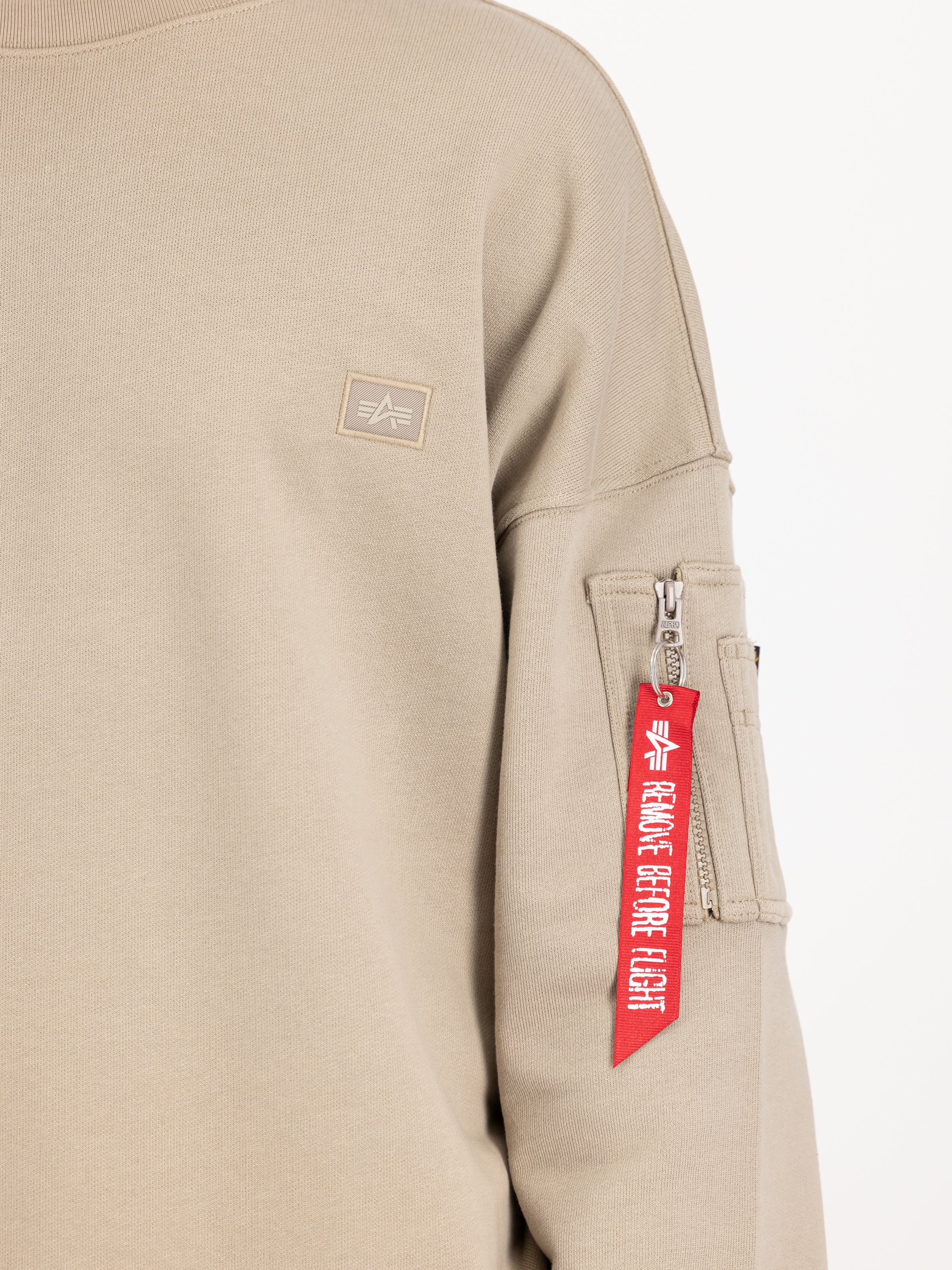Alpha Essentials Rubber Logo Sweatshirt-Strick & Pullover-Alpha Industries-OUTLET-ARCHIVIST-ARCHIVE-SALE