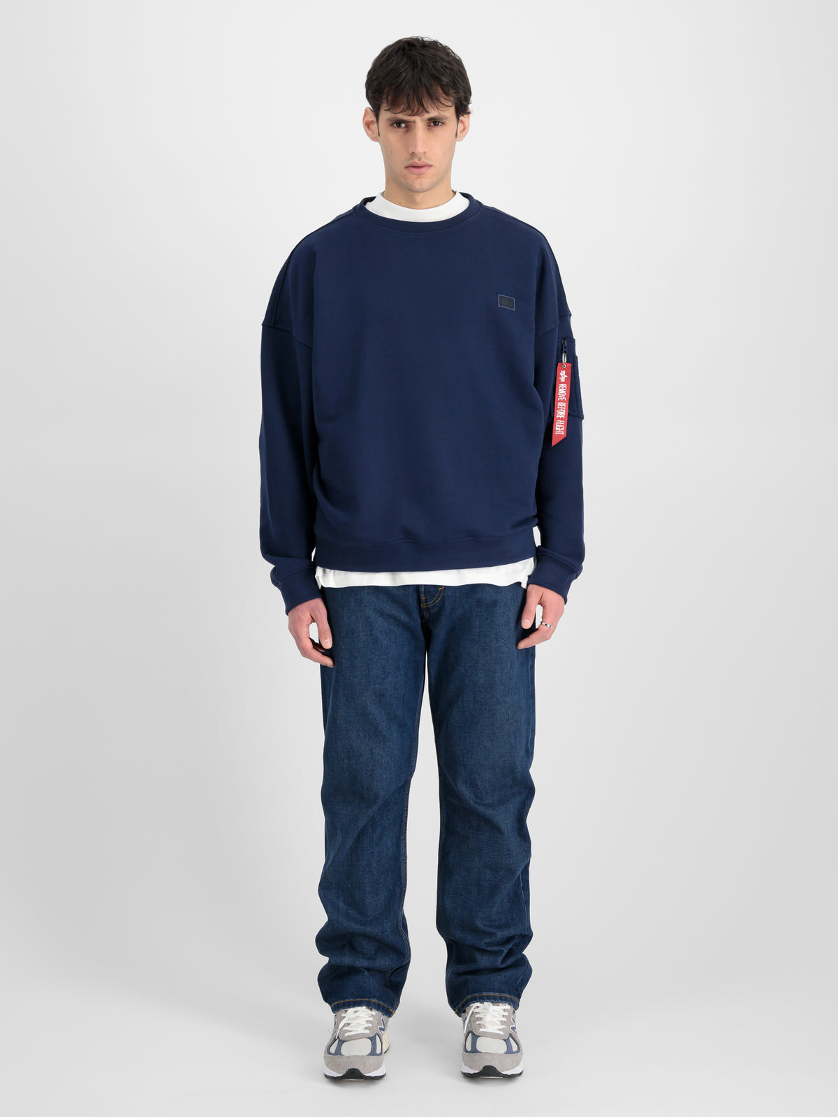 Alpha Essentials Rubber Logo Sweatshirt