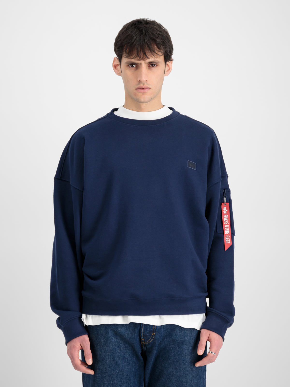 Alpha Essentials Rubber Logo Sweatshirt