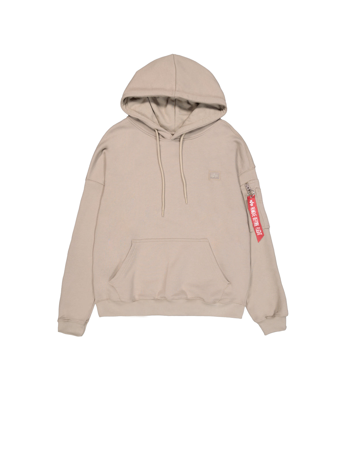 Alpha Essentials Rubber Logo Oversized Hoodie