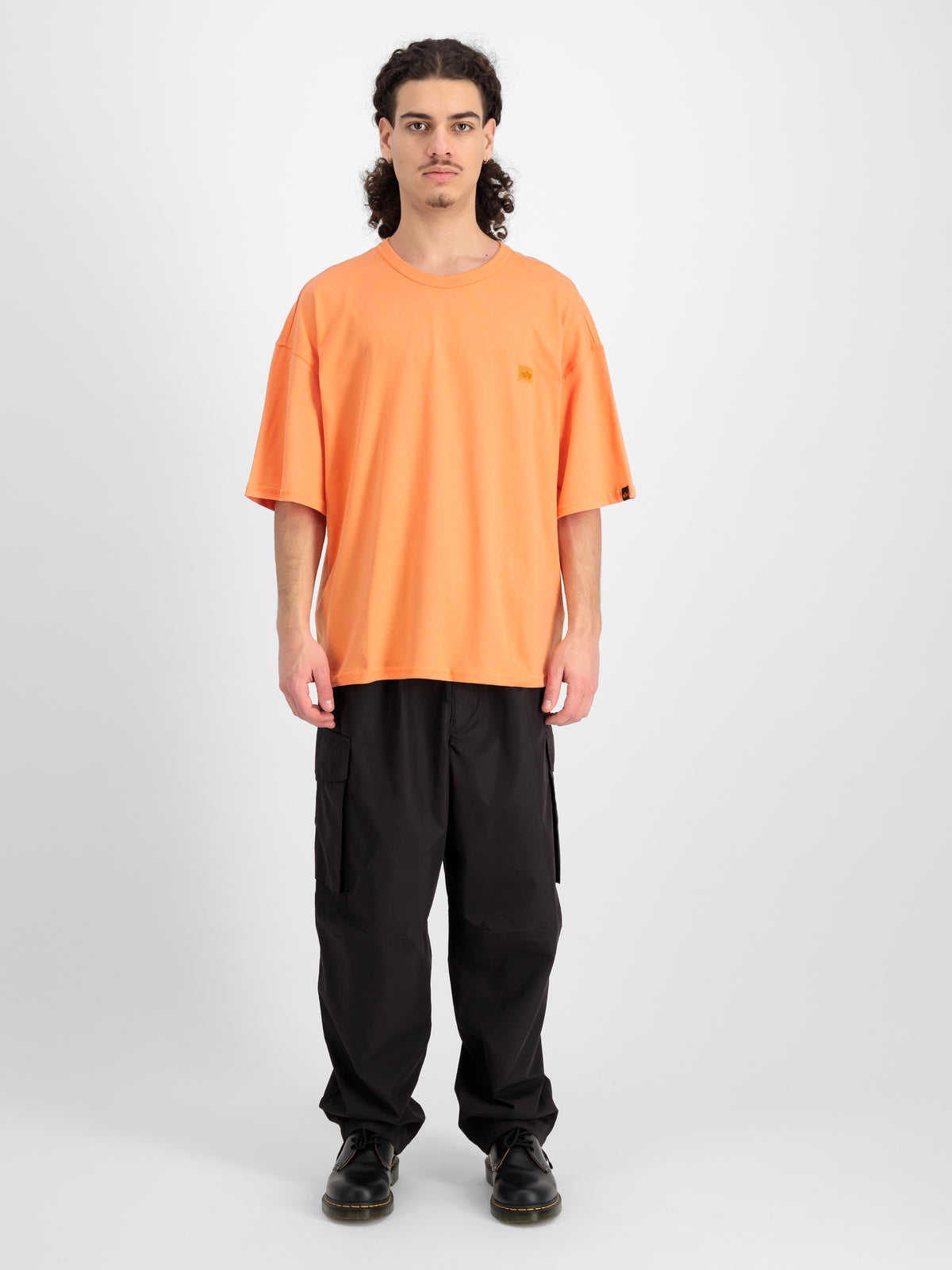 Alpha Essentials Rubber Logo Oversized T-Shirt