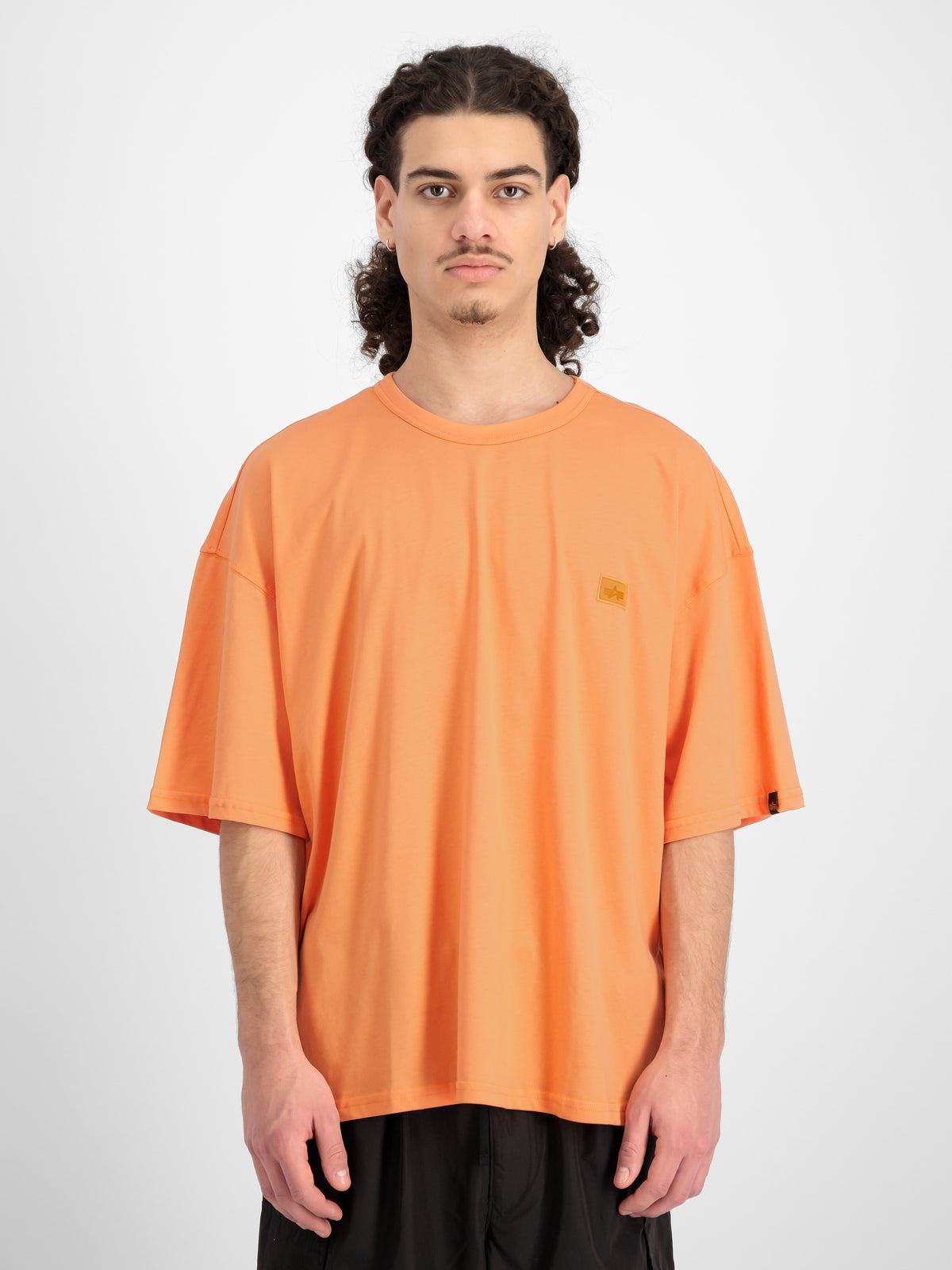 Alpha Essentials Rubber Logo Oversized T-Shirt