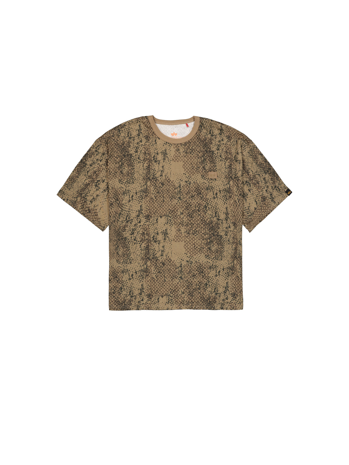 Alpha Essentials Rubber Logo Camo Oversized T-Shirt