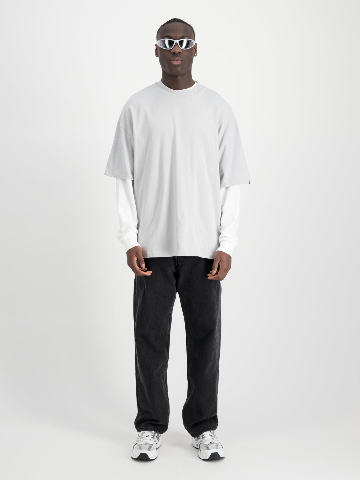 Logo Code Backprint Oversized T-Shirt