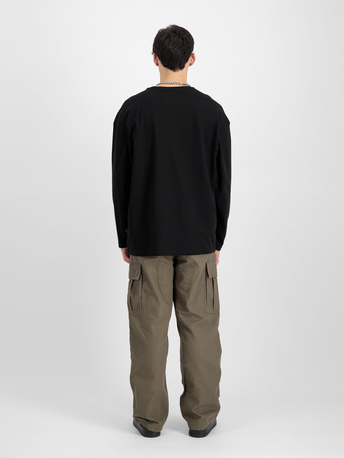 Alpha Essentials Rubber Logo Loose Longsleeve