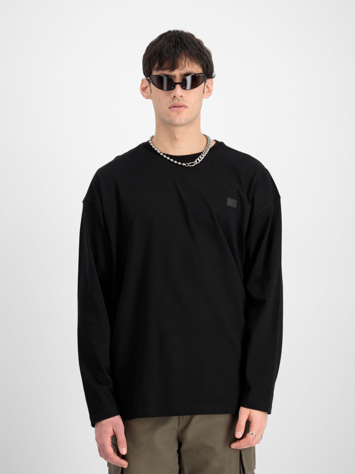 Alpha Essentials Rubber Logo Loose Longsleeve