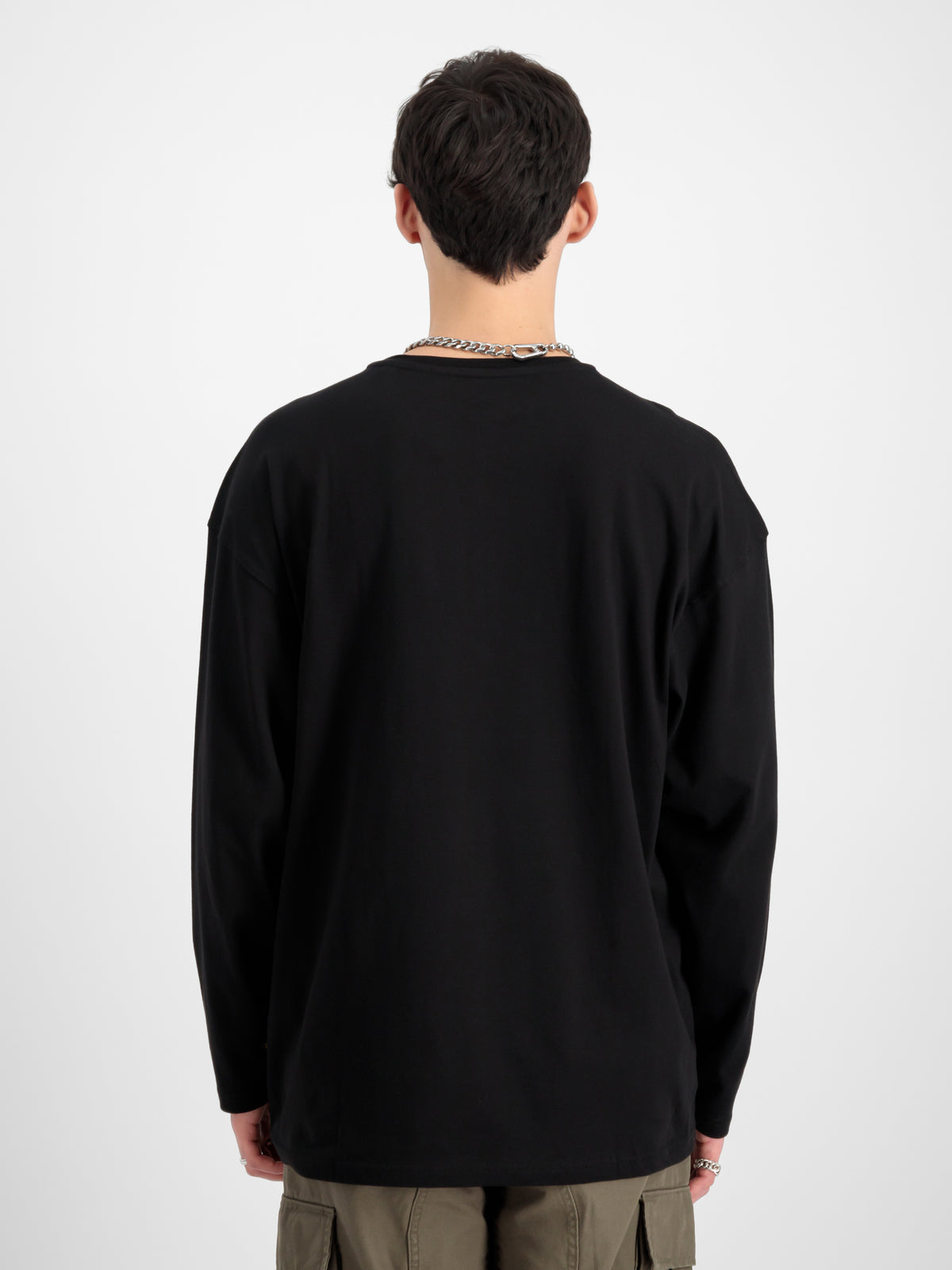 Alpha Essentials Rubber Logo Loose Longsleeve