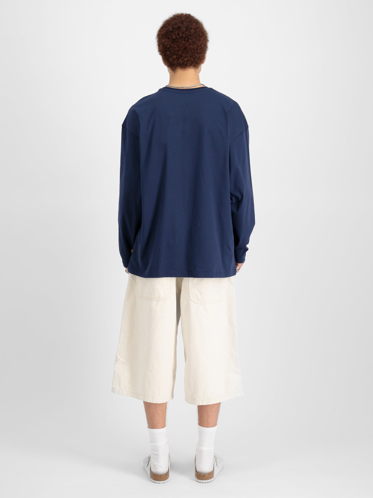 Alpha Essentials Rubber Logo Loose Longsleeve