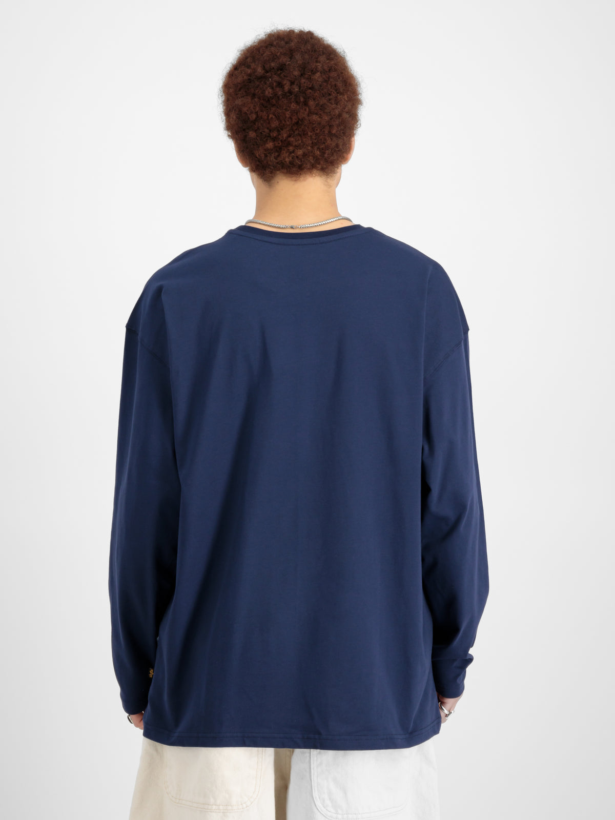 Alpha Essentials Rubber Logo Loose Longsleeve