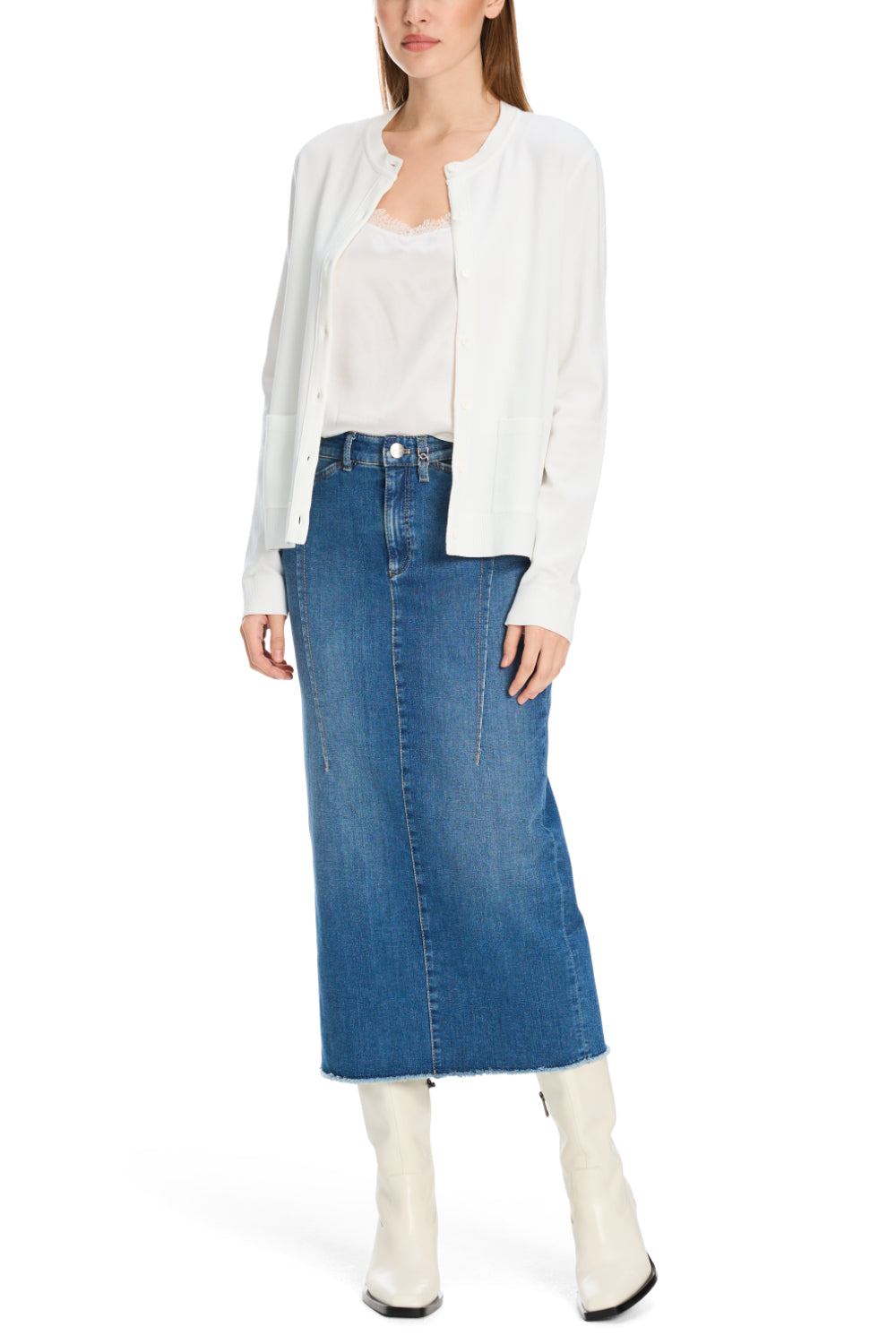Cardigan-Strick & Pullover-Marc Cain-OUTLET-34-off-white-ARCHIVIST-ARCHIVE-SALE