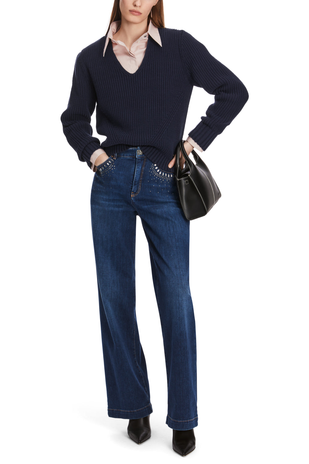 Pullover-Strick & Pullover-Marc Cain-OUTLET-34-midnight blue-ARCHIVIST-ARCHIVE-SALE