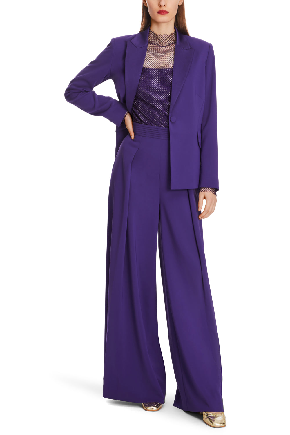 Blazer-Jacken & Mäntel-Marc Cain-OUTLET-34-deep purple-ARCHIVIST-ARCHIVE-SALE