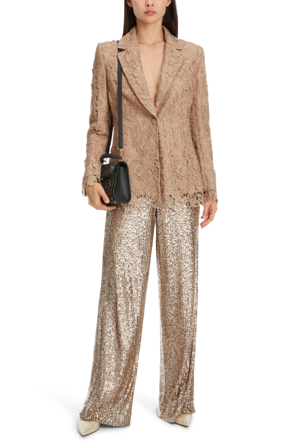 Blazer-Jacken & Mäntel-Marc Cain-OUTLET-34-shiny sand-ARCHIVIST-ARCHIVE-SALE