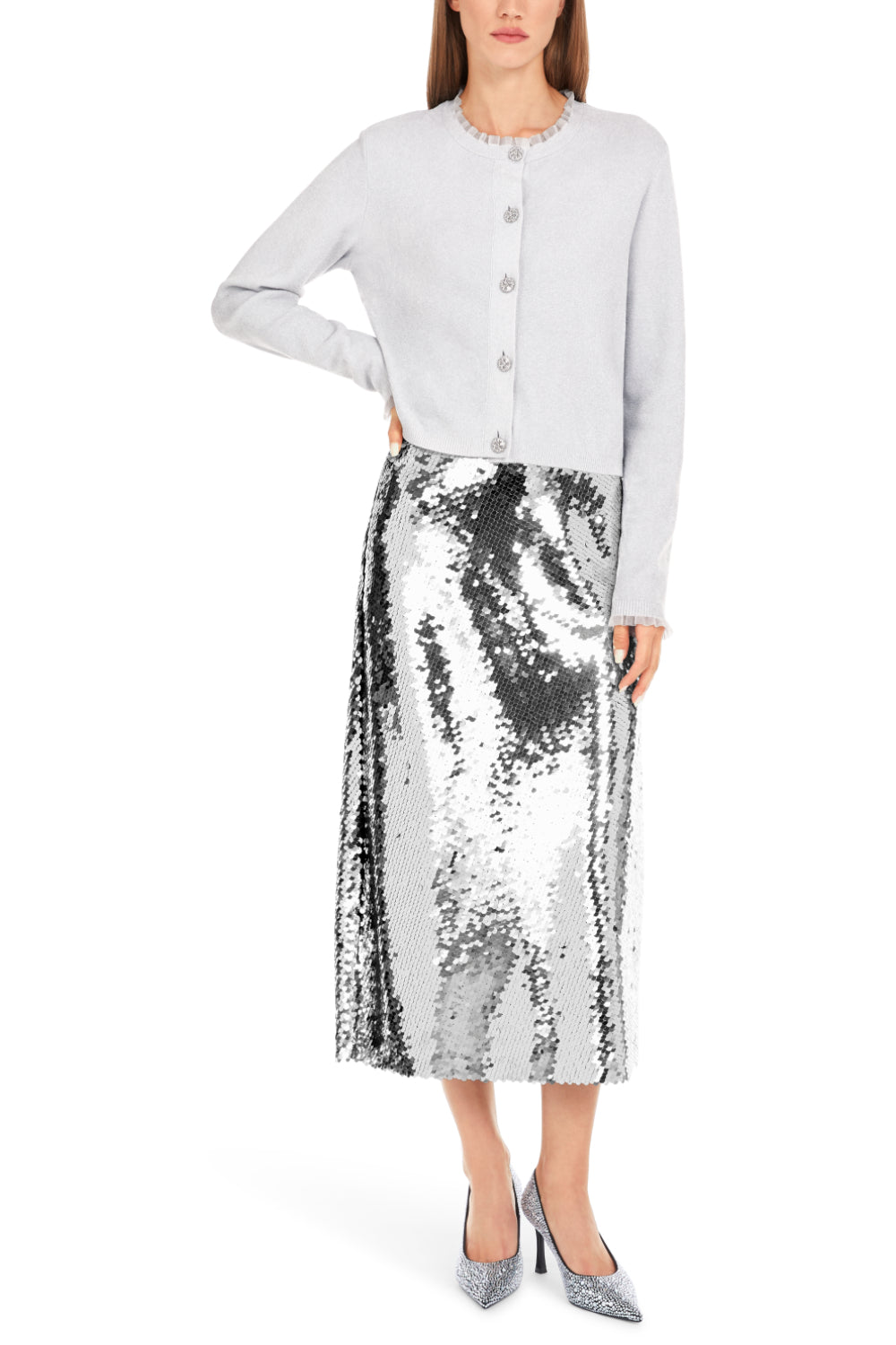 Rock-Kleider & Röcke-Marc Cain-OUTLET-34-platinum grey-ARCHIVIST-ARCHIVE-SALE