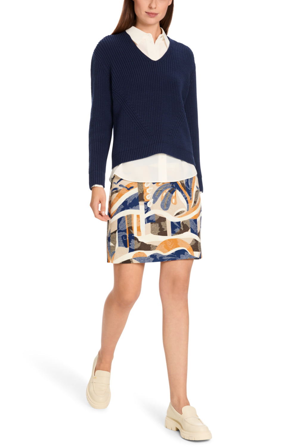 Pullover-Strick & Pullover-Marc Cain-OUTLET-34-soft navy-ARCHIVIST-ARCHIVE-SALE